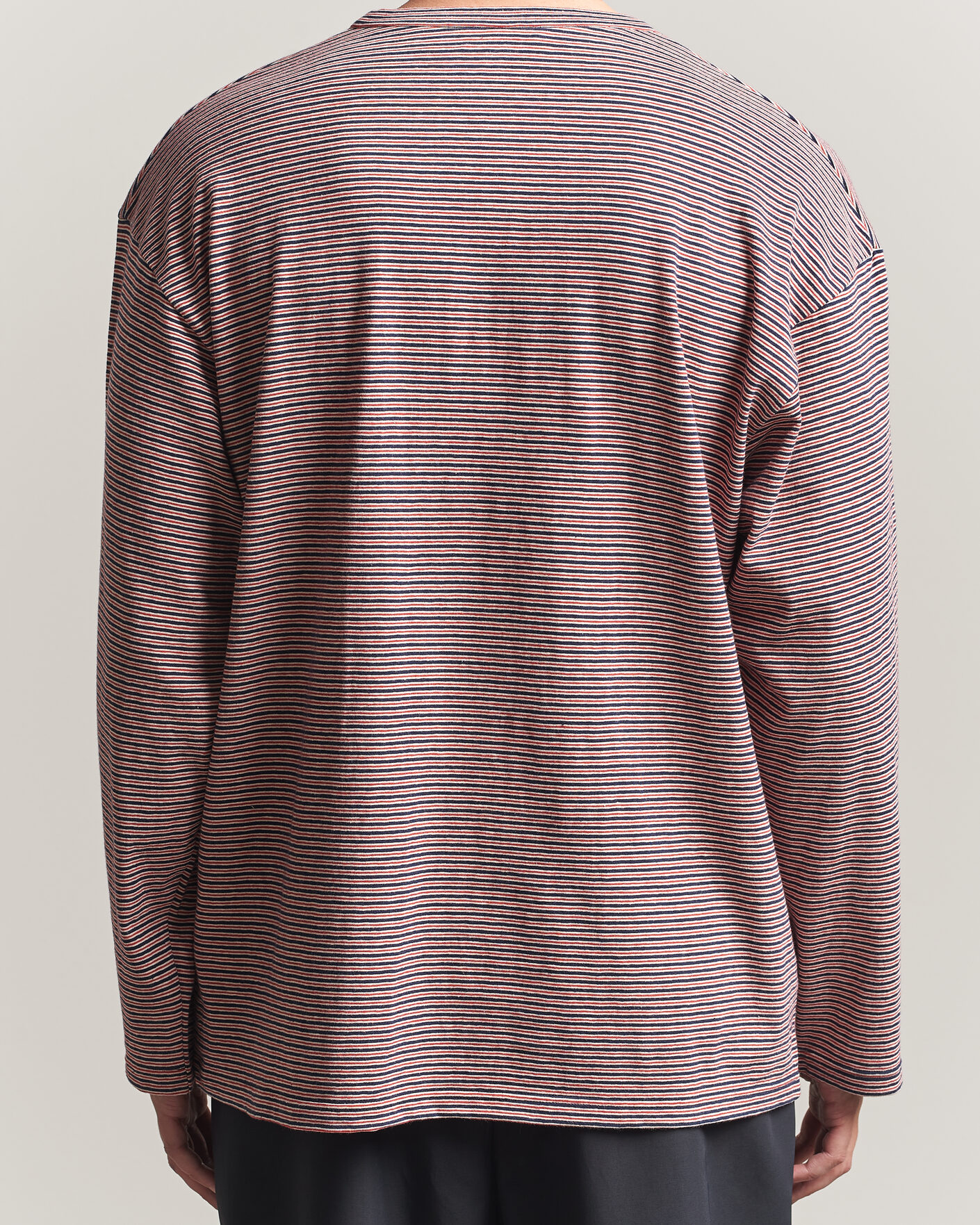 Hombres | Camisetas | Jil Sander | Long Sleeve Striped T-Shirt Red