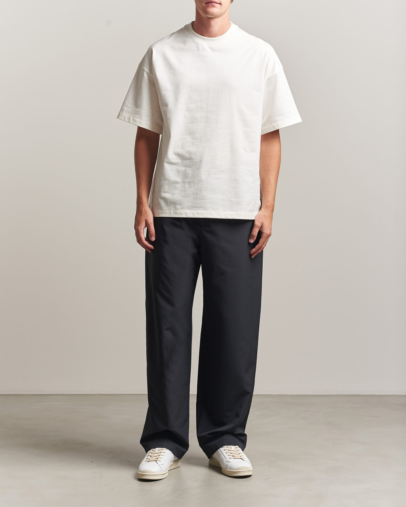 Hombres | Camisetas | Jil Sander | Short Sleeve Side Logo T-Shirt Off White