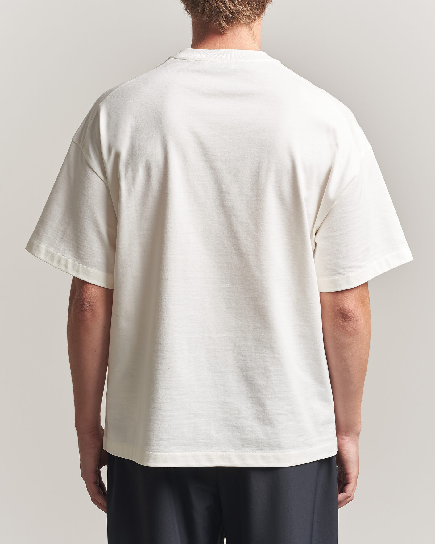 Hombres | Camisetas | Jil Sander | Short Sleeve Side Logo T-Shirt Off White