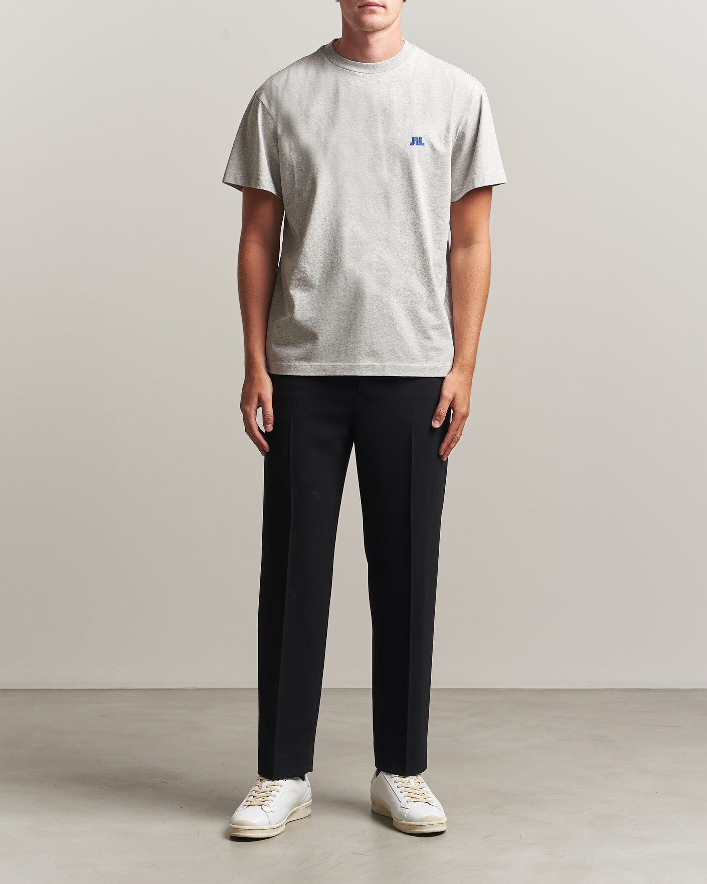 Hombres | Camisetas | Jil Sander | Short Sleeve Jil Logo T-Shirt Light Grey