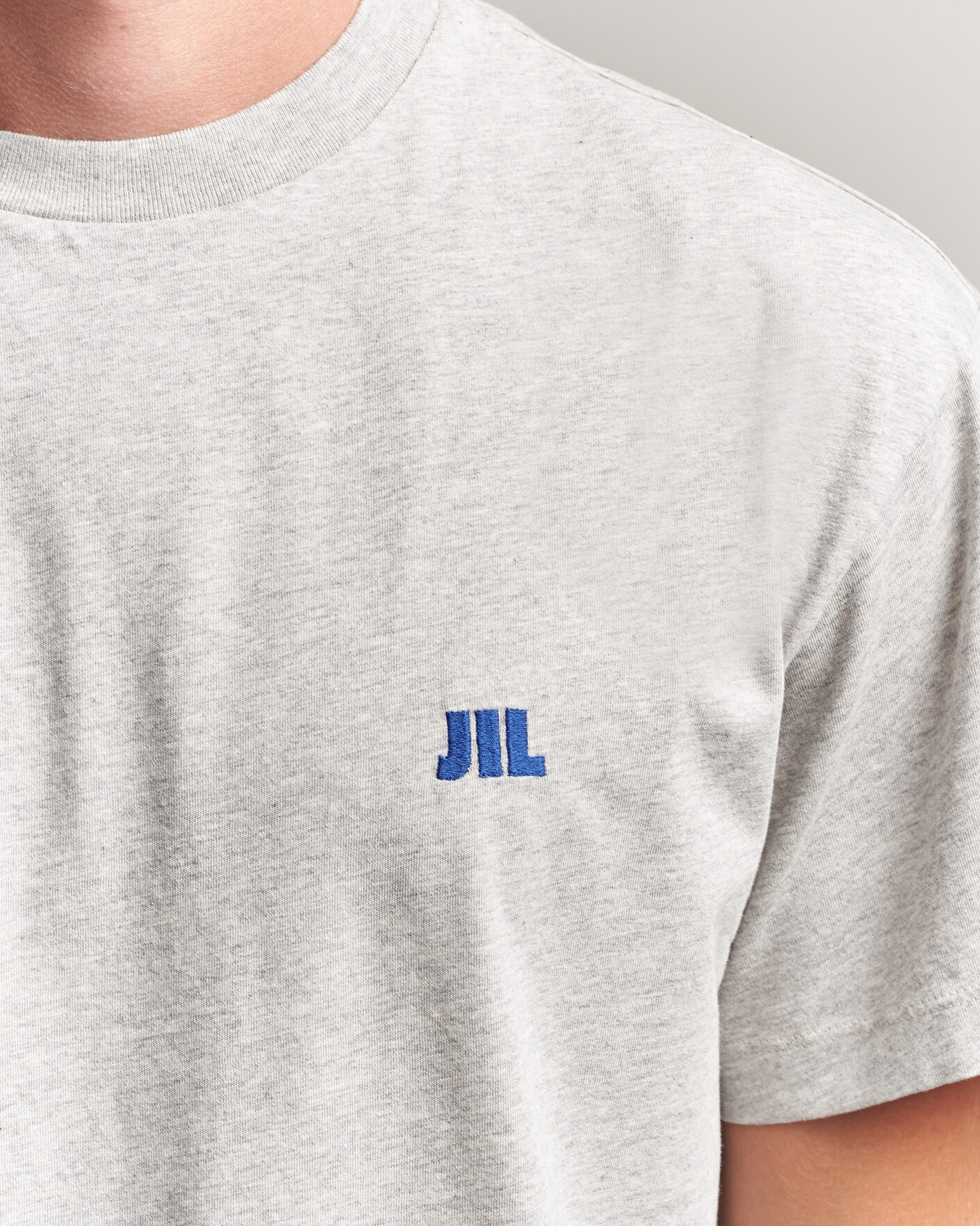 Hombres | Camisetas | Jil Sander | Short Sleeve Jil Logo T-Shirt Light Grey