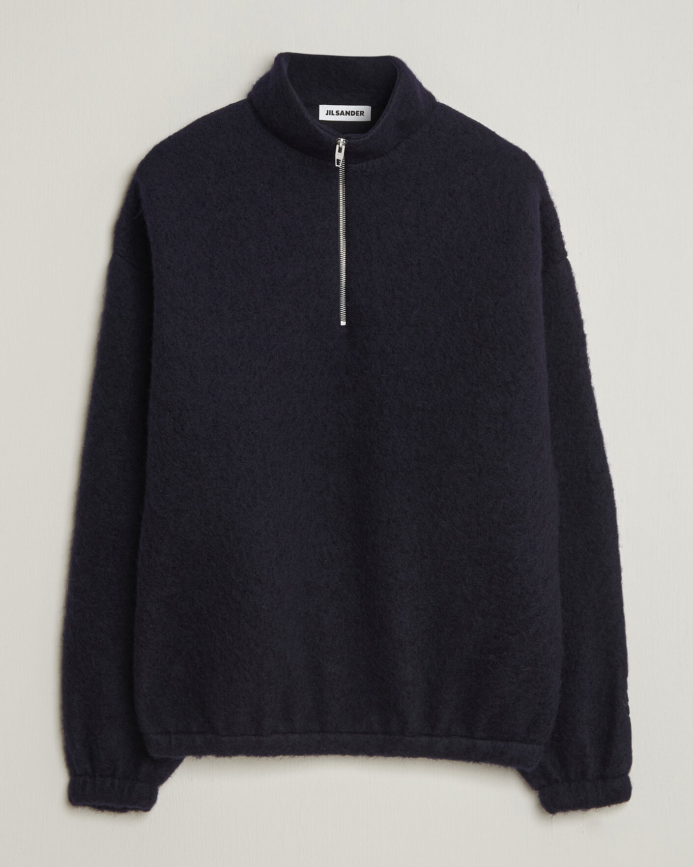 Hombres | Jerséis y prendas de punto | Jil Sander | Half Zip Fleece Sweater Navy