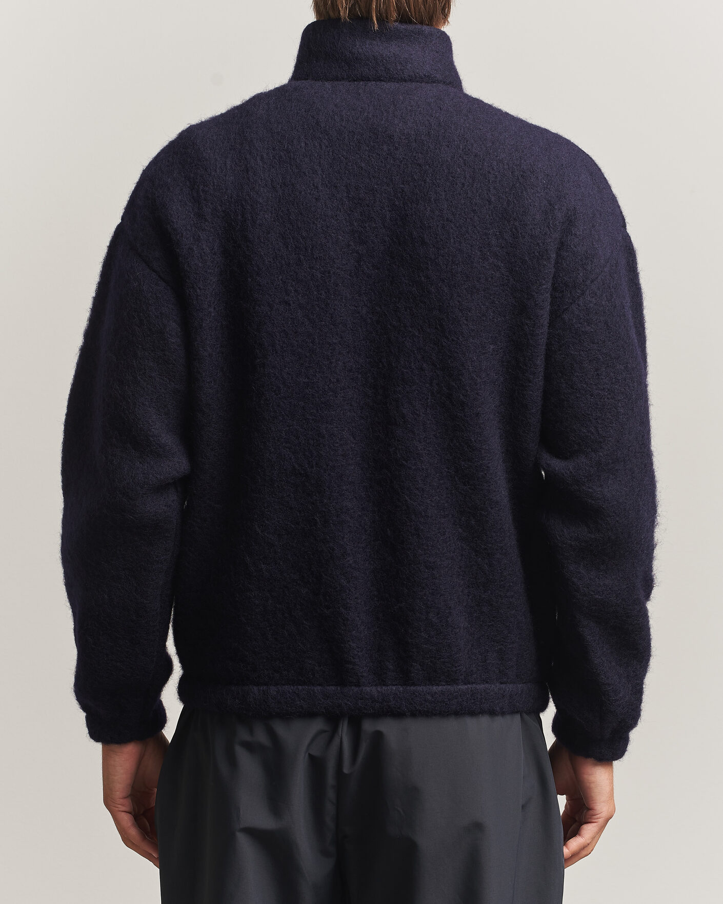 Hombres | Jerséis y prendas de punto | Jil Sander | Half Zip Fleece Sweater Navy