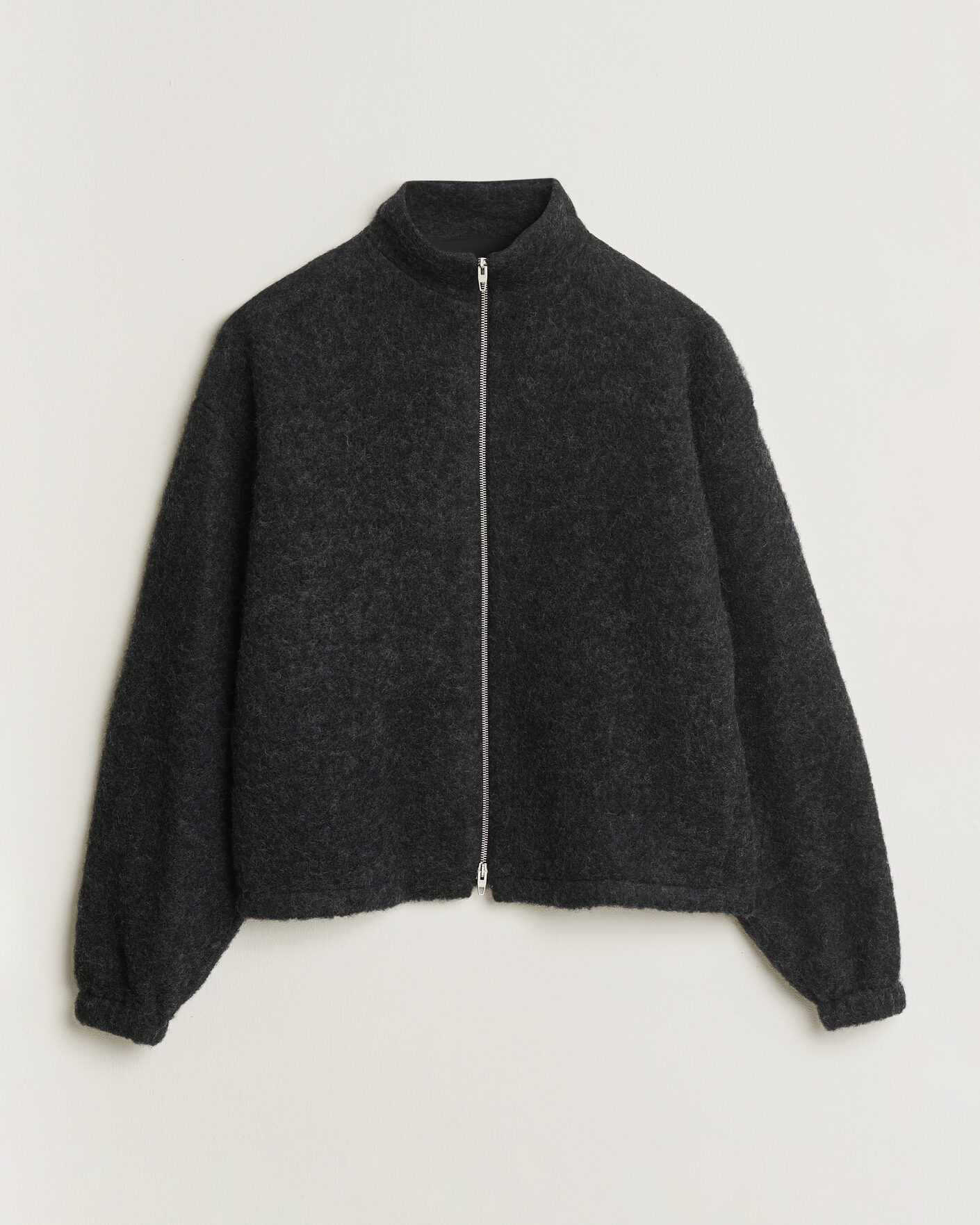 Hombres | Abrigos y chaquetas | Jil Sander | Full Zip Fleece Jacket Charcoal