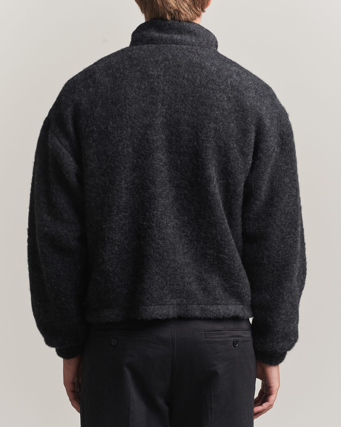 Hombres | Abrigos y chaquetas | Jil Sander | Full Zip Fleece Jacket Charcoal