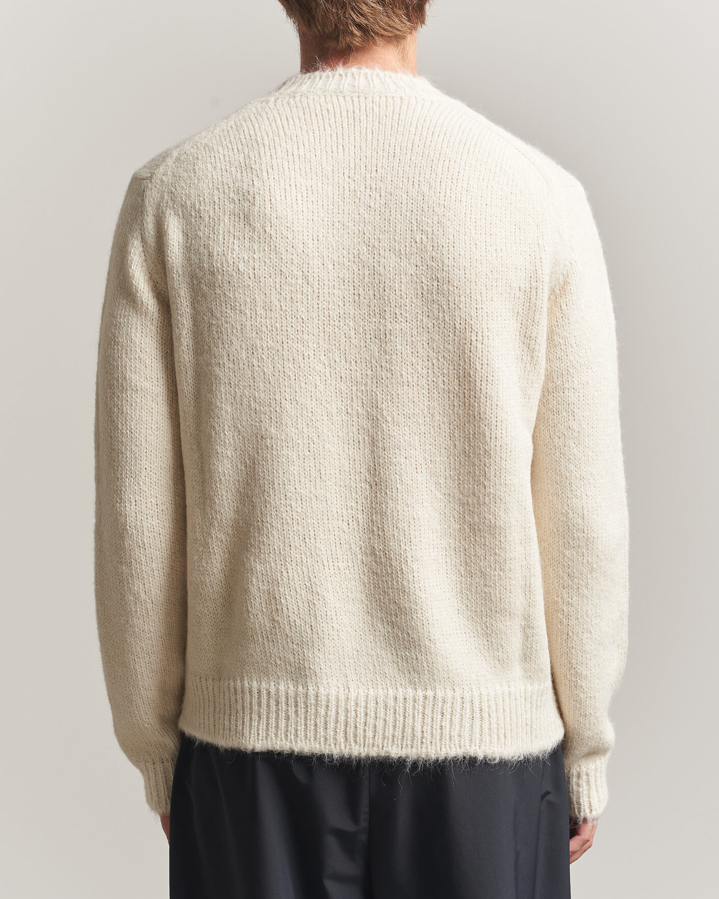 Hombres | Jerséis y prendas de punto | Jil Sander | Rib Knit Sweater Off White