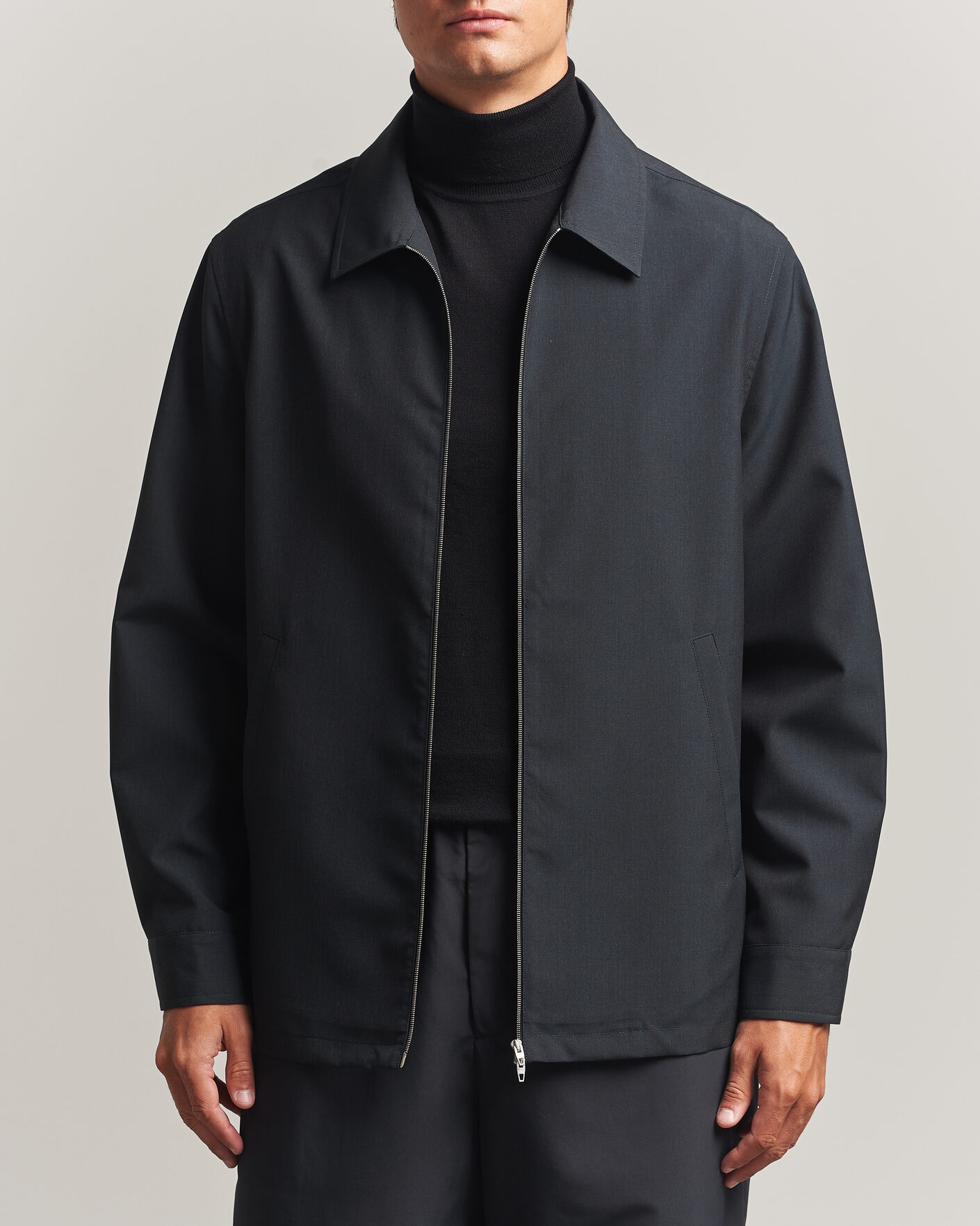 Hombres | Camisas | Jil Sander | Zip Shirt Jacket Charcoal