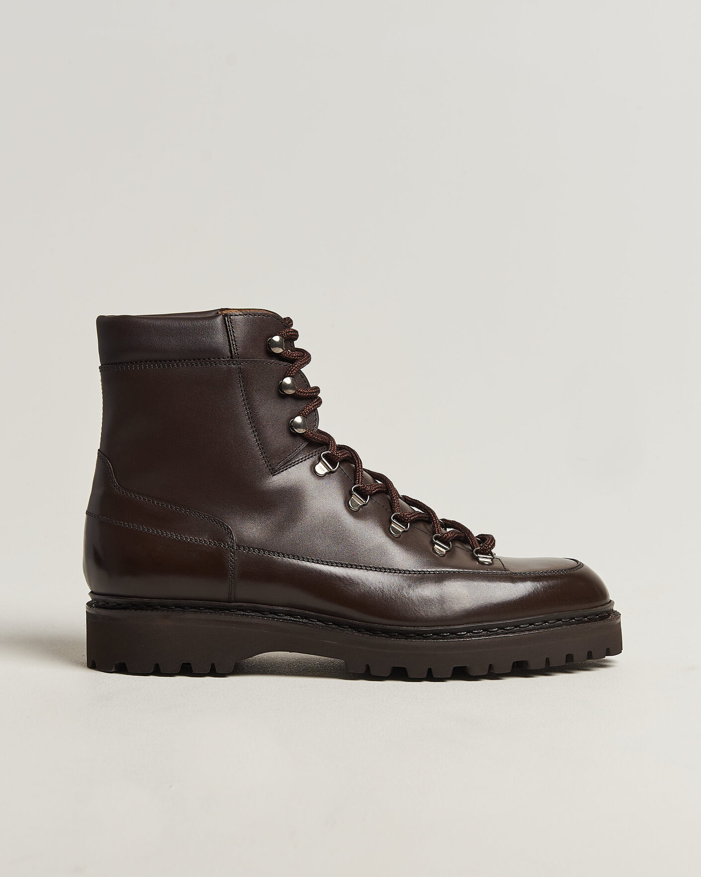 Hombres | Botas | John Lobb | Sommet Lace Up Boots Dark Brown Calf