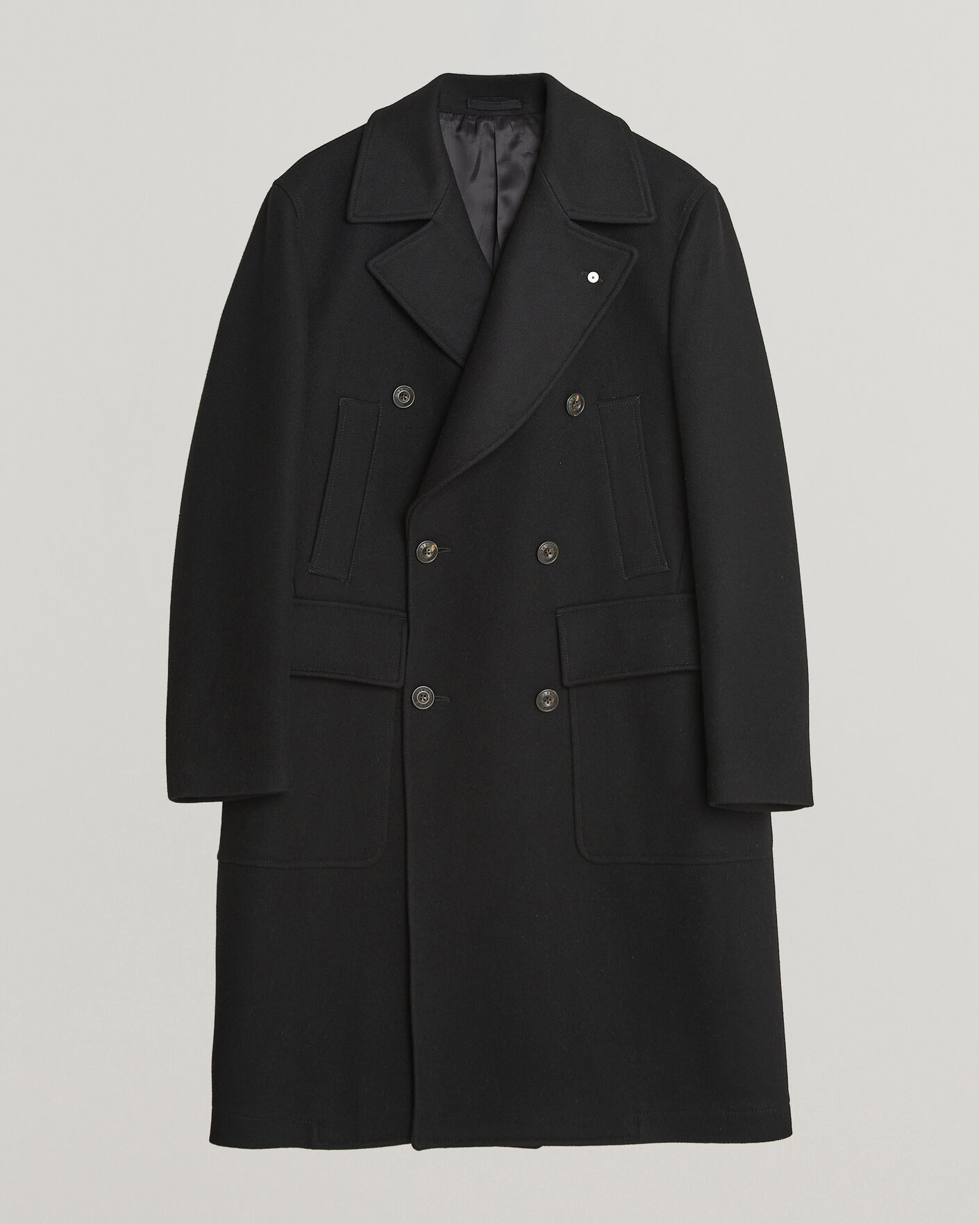 Hombres | Abrigos y chaquetas | L.B.M. 1911 | Double Breasted Wool/Cashmere Coat Black