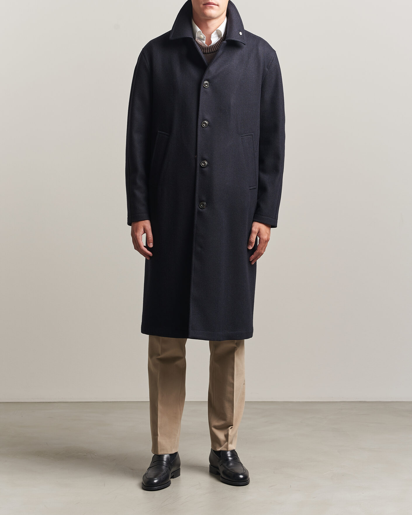 Hombres | Abrigos y chaquetas | L.B.M. 1911 | Wool/Cashmere Raglan Coat Navy