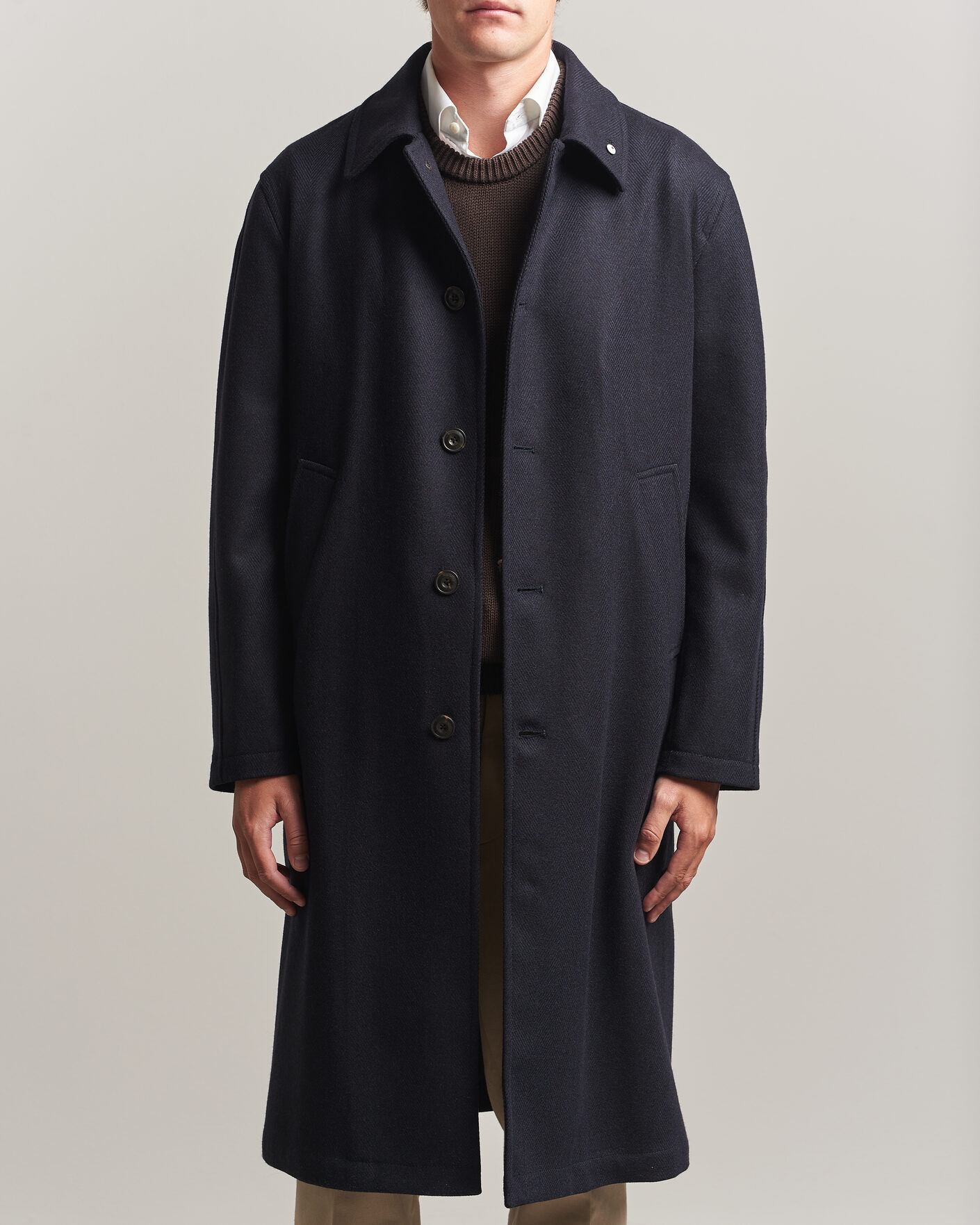 Hombres | Abrigos y chaquetas | L.B.M. 1911 | Wool/Cashmere Raglan Coat Navy