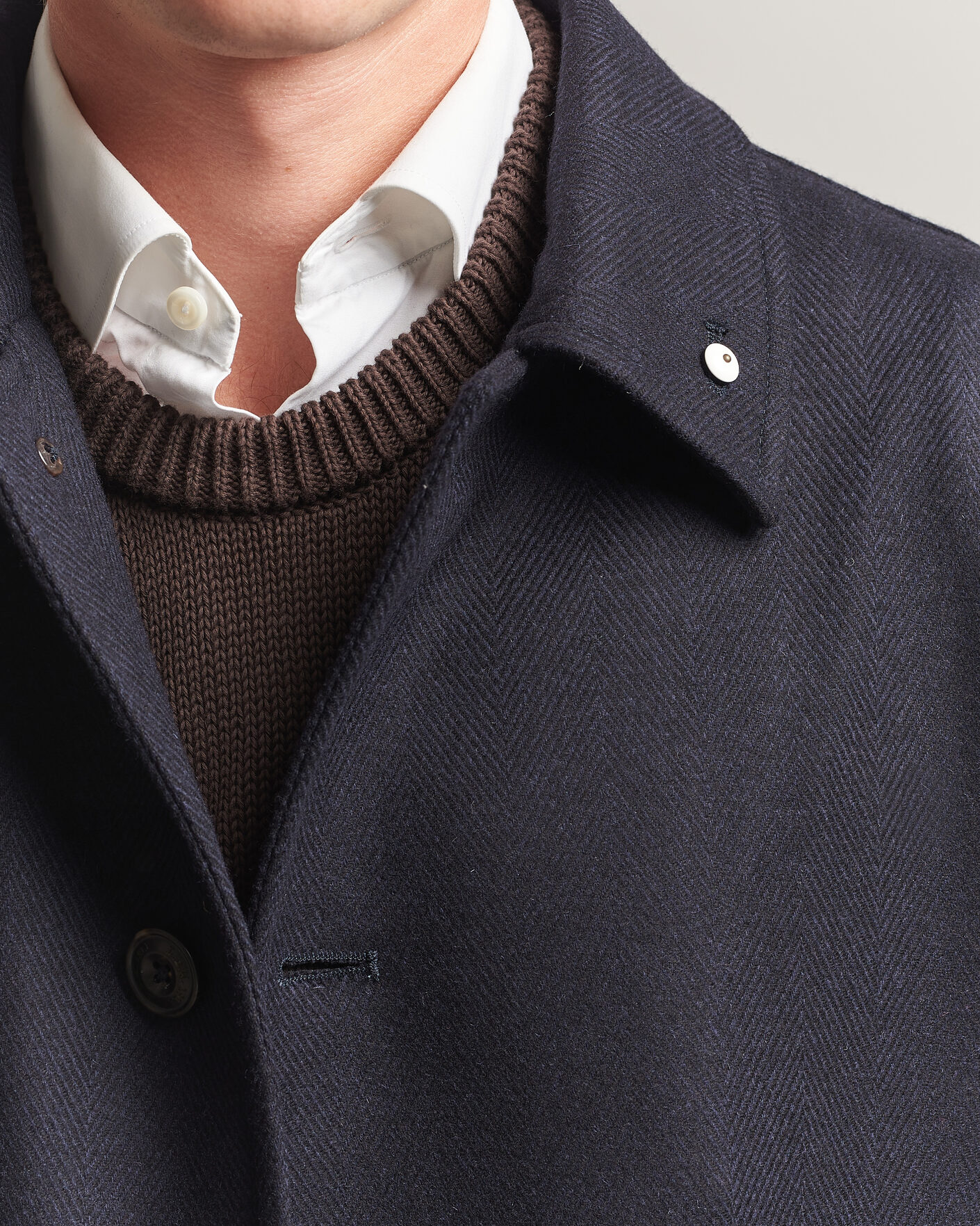 Hombres | Abrigos y chaquetas | L.B.M. 1911 | Wool/Cashmere Raglan Coat Navy