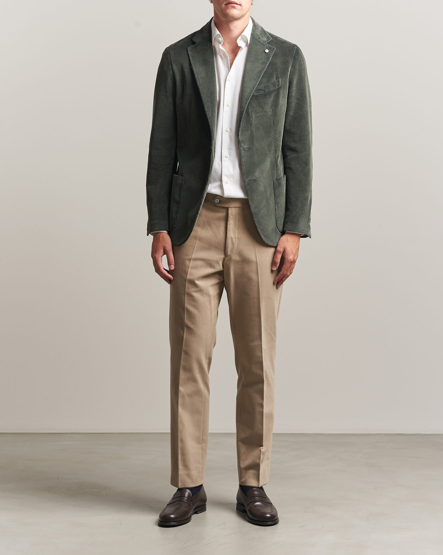 Hombres | Blazers | L.B.M. 1911 | Jack Corduroy Blazer Soft Green