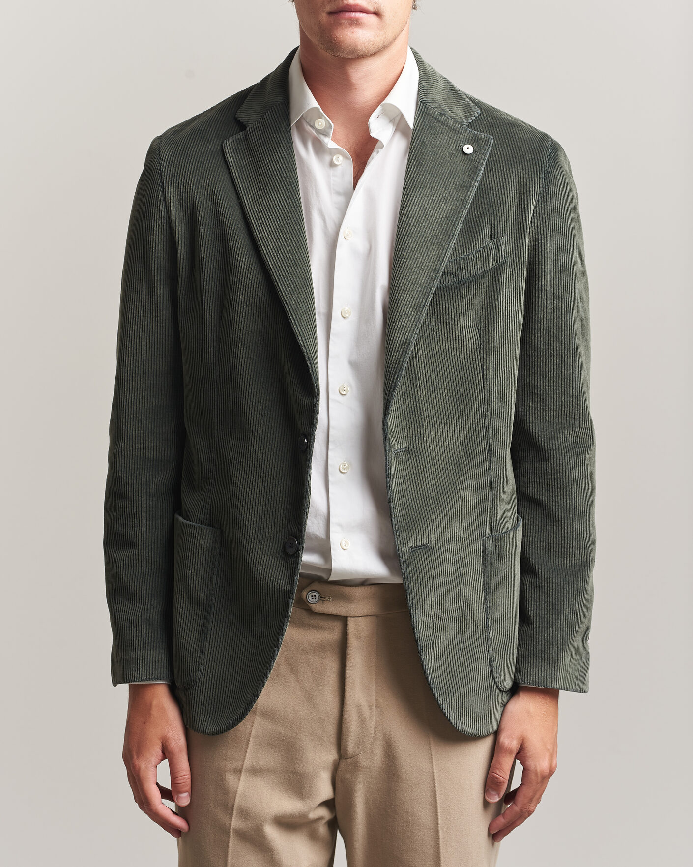 Hombres | Blazers | L.B.M. 1911 | Jack Corduroy Blazer Soft Green
