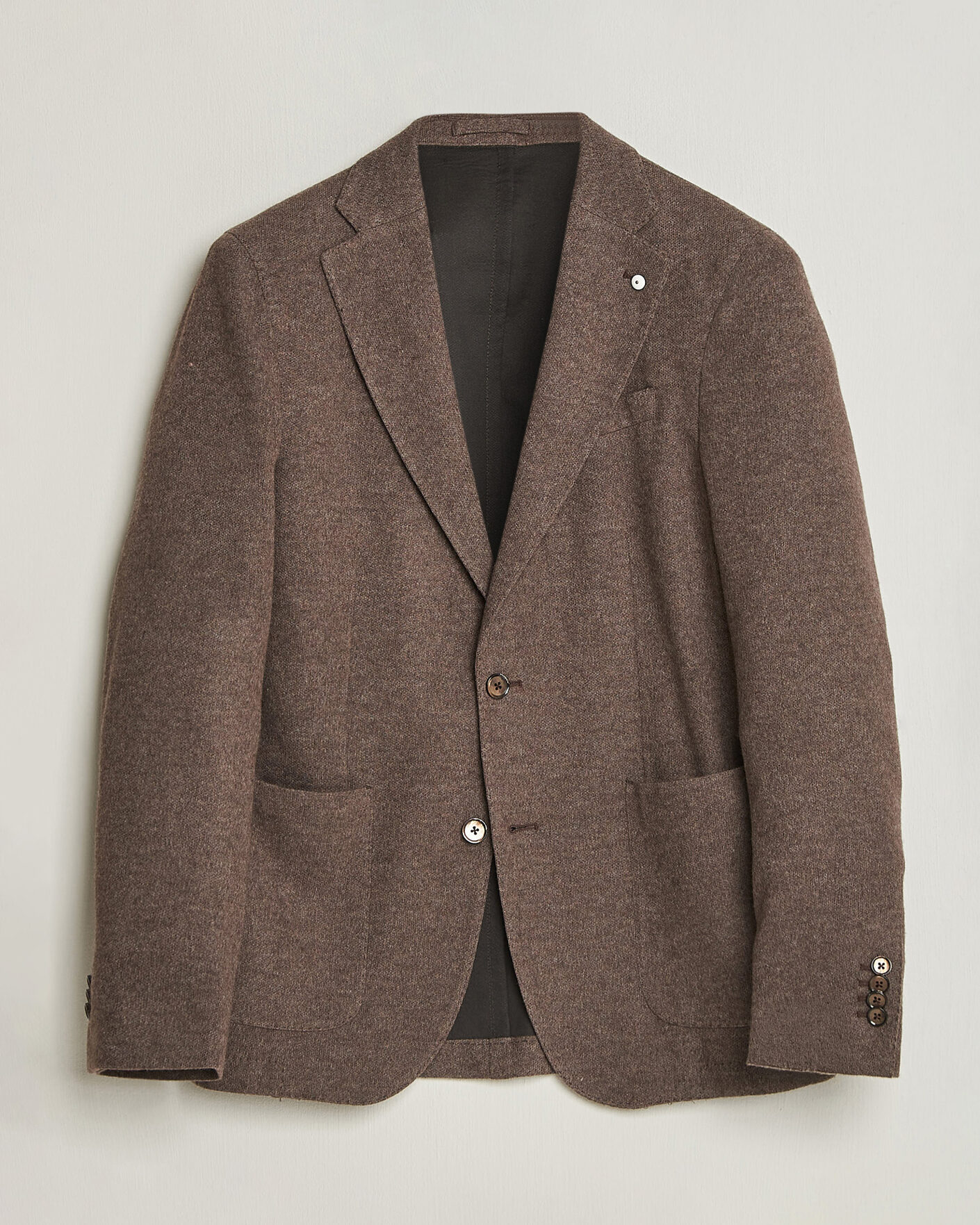 Hombres | Blazers | L.B.M. 1911 | Jack Knitted Cashmere Mix Blazer Brown