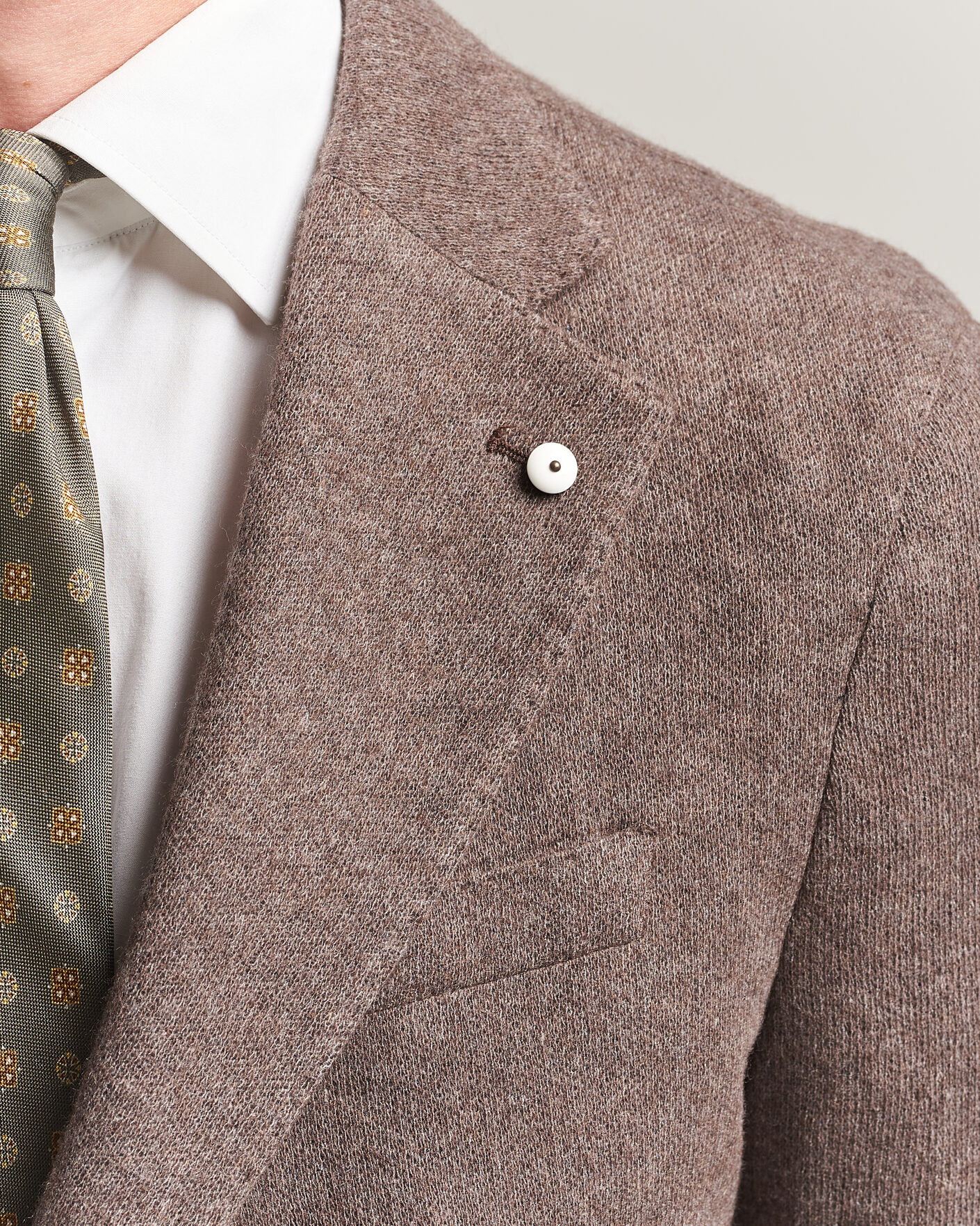 Hombres | Blazers | L.B.M. 1911 | Jack Knitted Cashmere Mix Blazer Brown