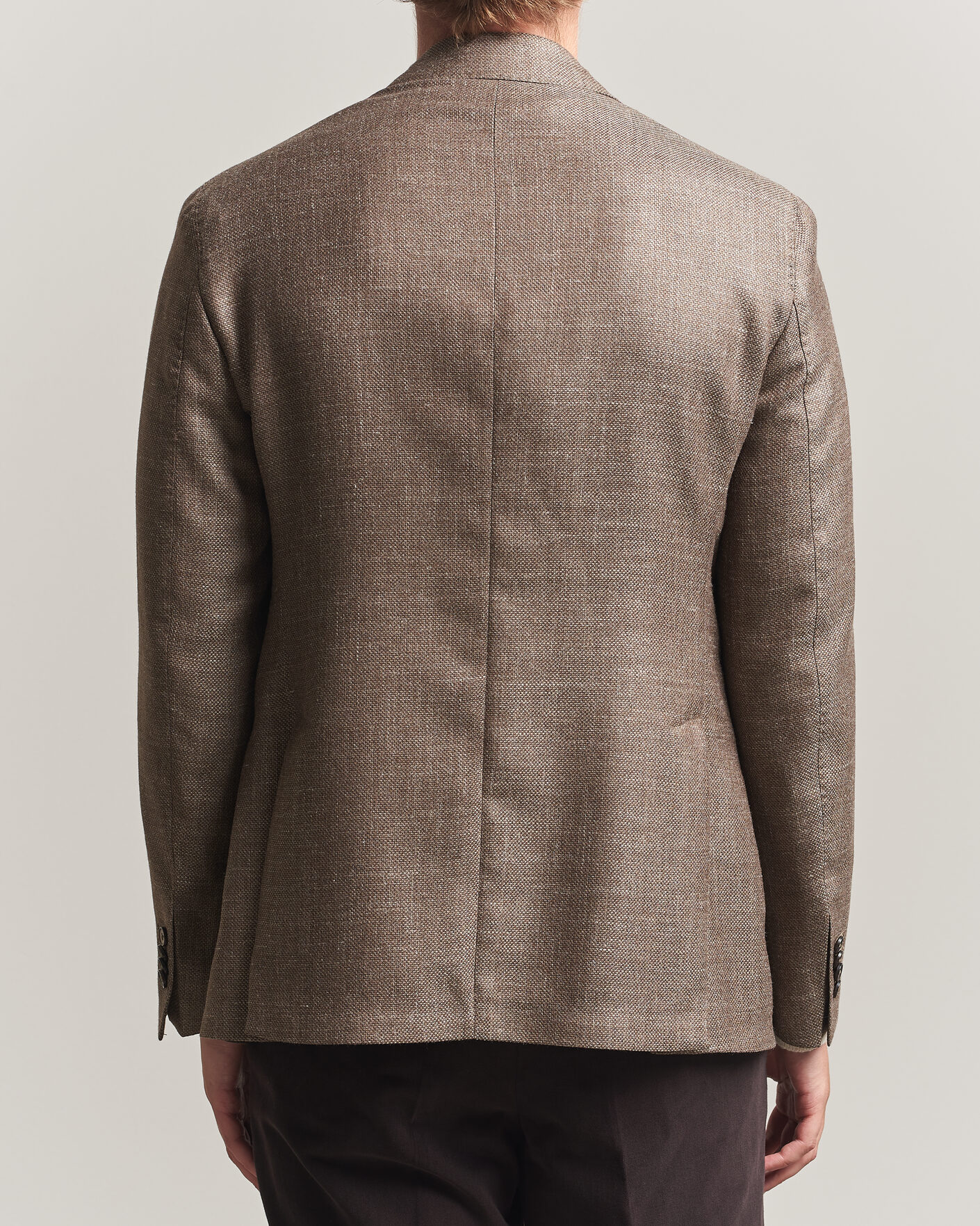 Hombres | Blazers | L.B.M. 1911 | Jack Wool/Silk Hopsack Blazer Brown