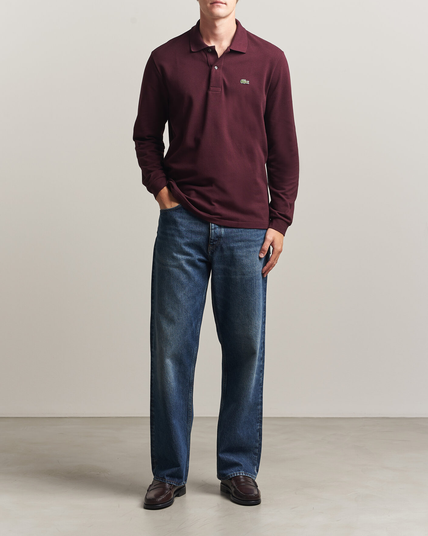 Hombres | Polos | Lacoste | Original Long Sleeve Polo Piké Oxalis