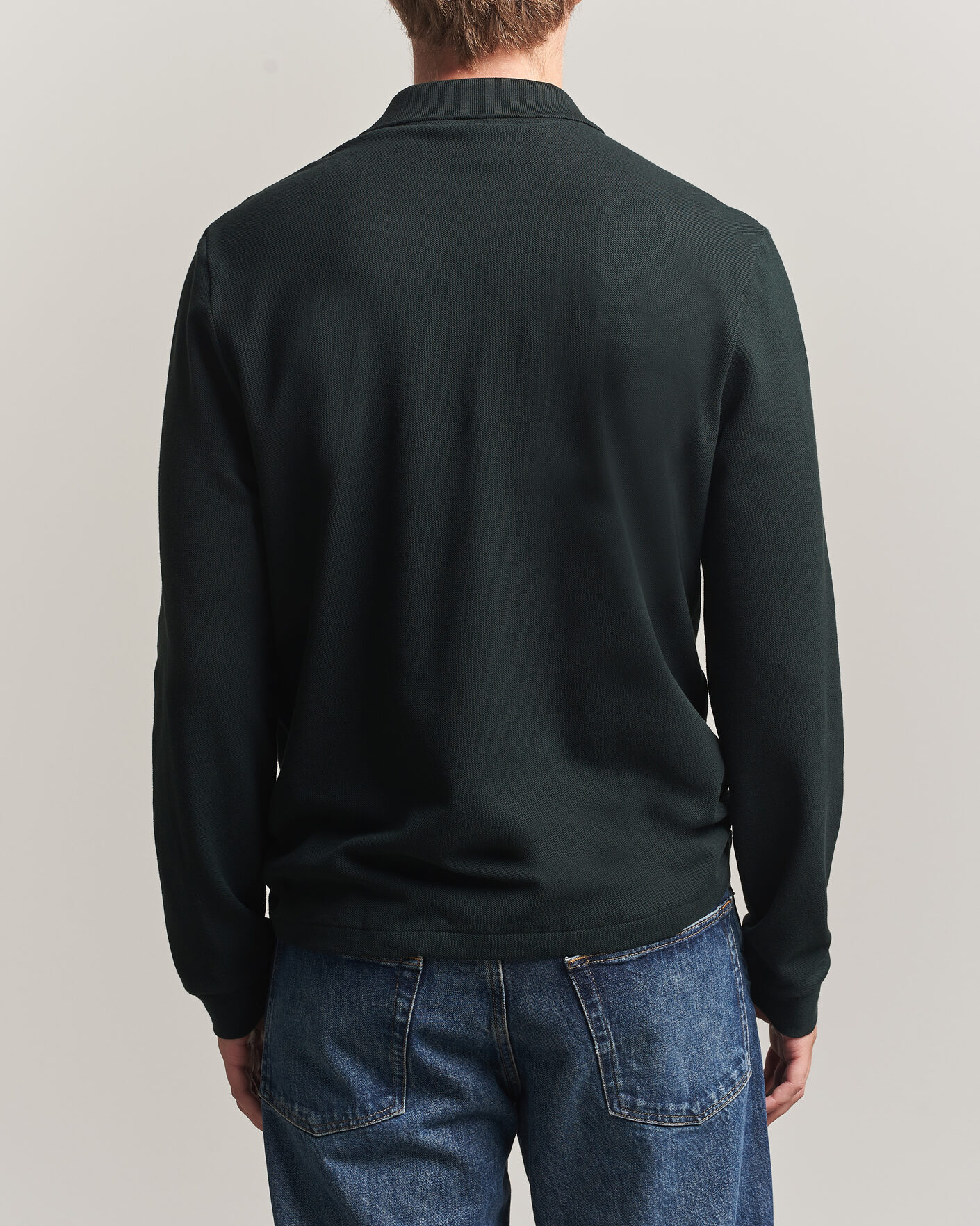 Hombres | Polos | Lacoste | Original Long Sleeve Polo Piké Dark Varech