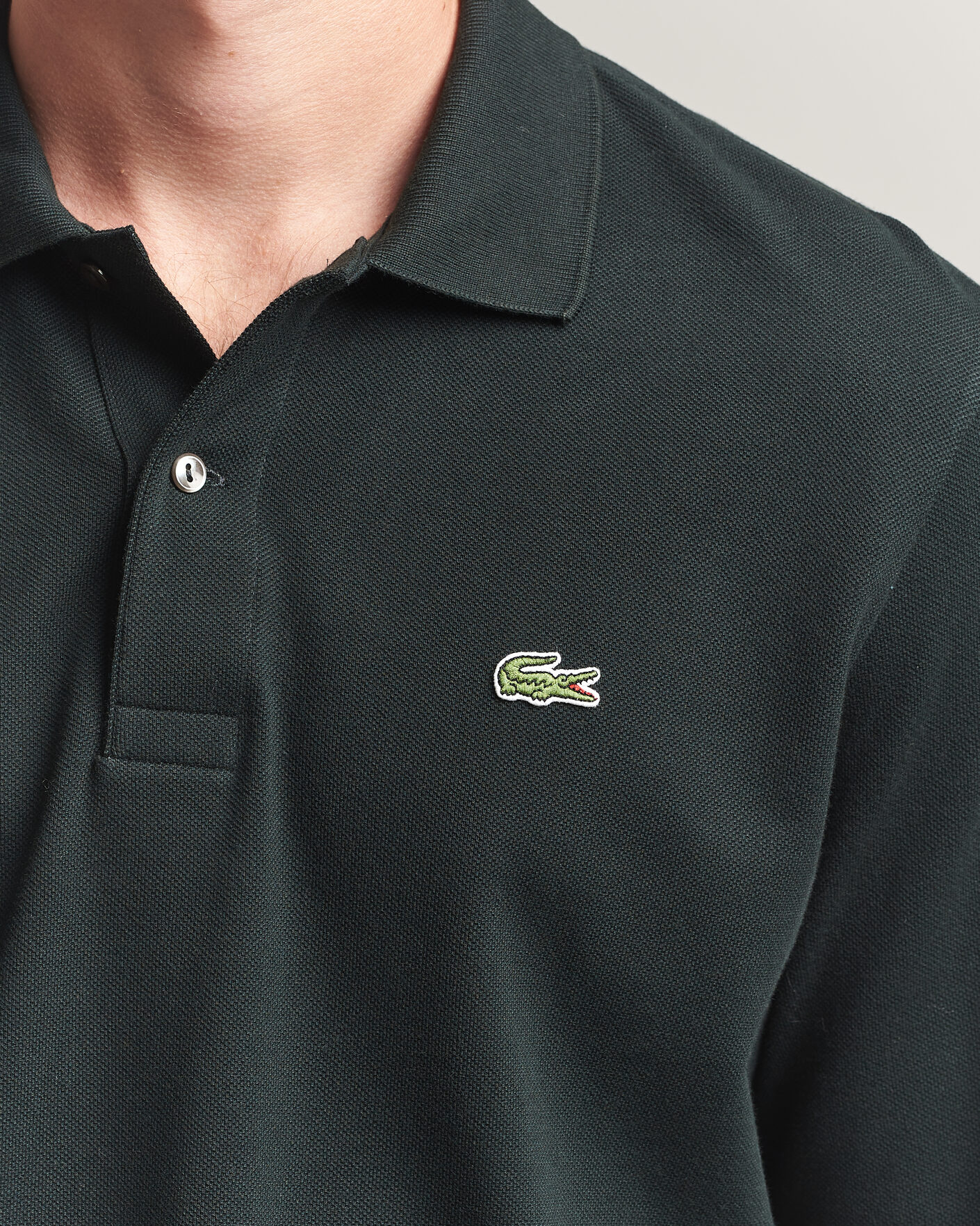 Hombres | Polos | Lacoste | Original Long Sleeve Polo Piké Dark Varech