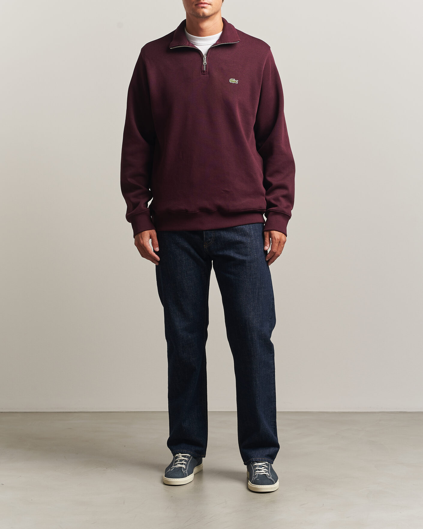 Hombres | Jerséis y prendas de punto | Lacoste | Rib Interlock Half Zip Oxalis
