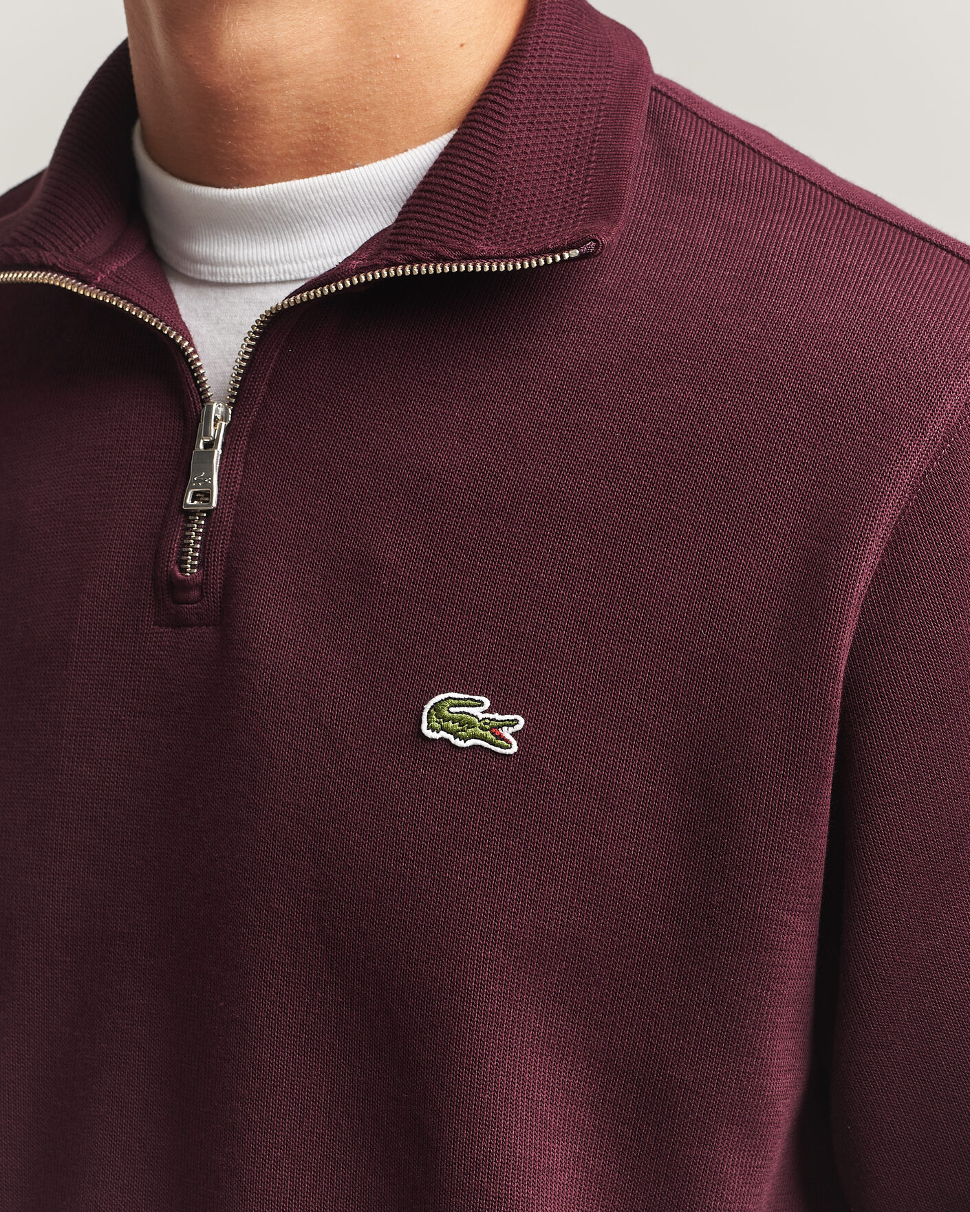 Hombres | Jerséis y prendas de punto | Lacoste | Rib Interlock Half Zip Oxalis