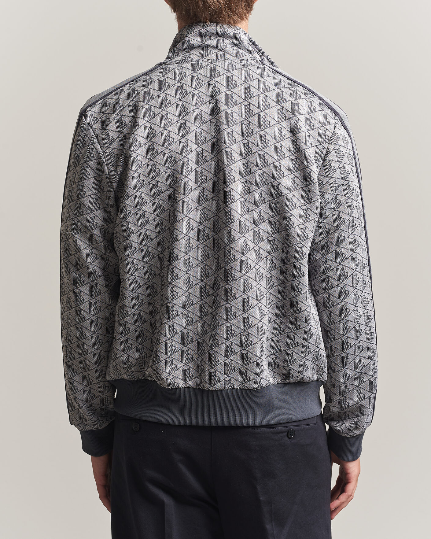 Hombres | Jerséis y prendas de punto | Lacoste | Monogram Track Jacket Calluna/Graphite