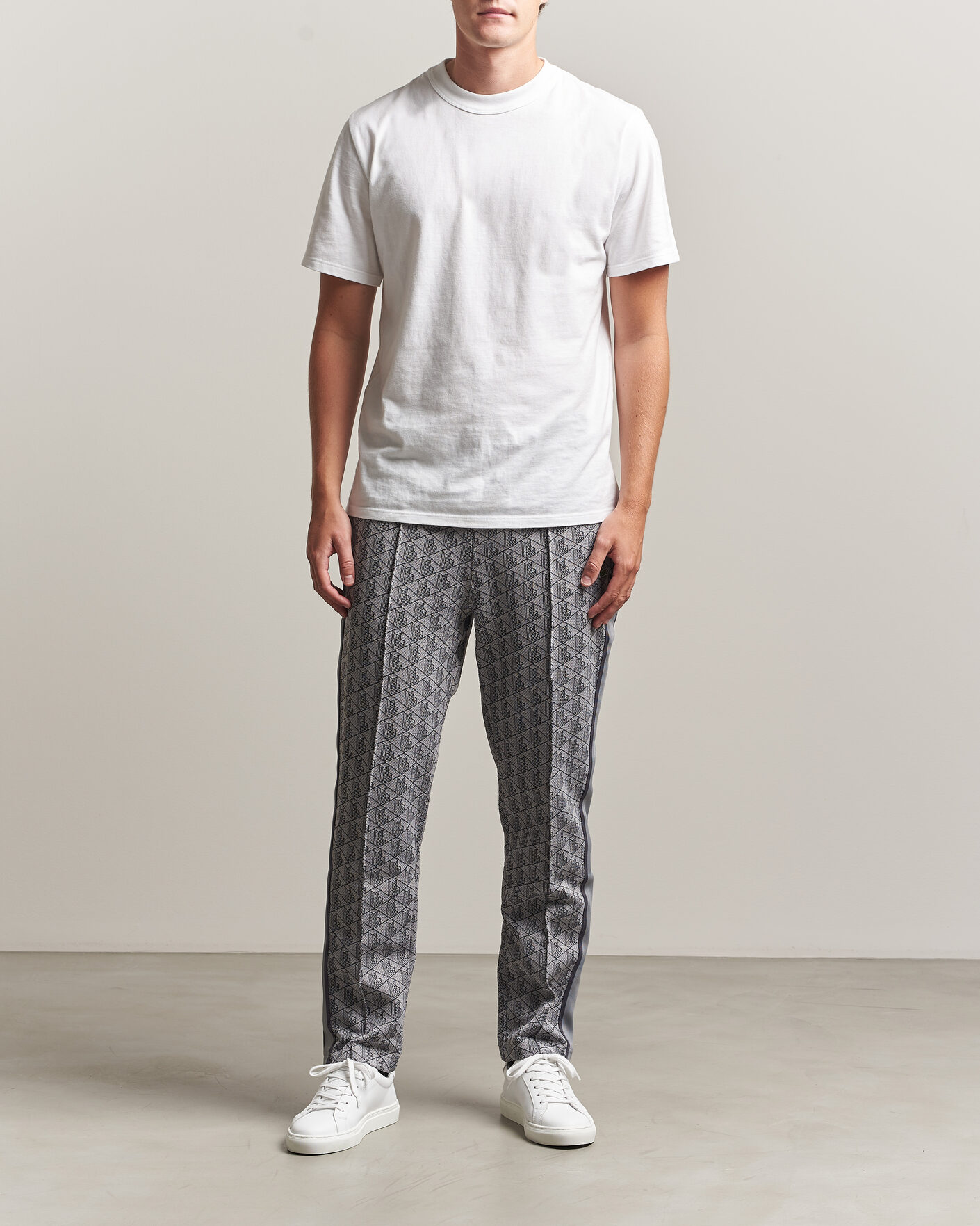 Hombres | Pantalones | Lacoste | Monogram Track Pants Calluna/Graphite