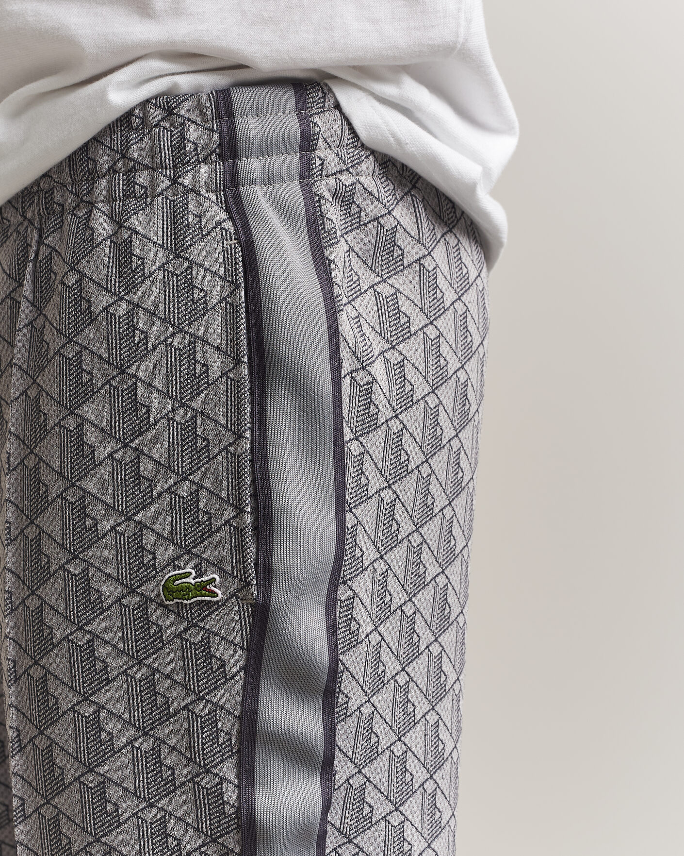 Hombres | Pantalones | Lacoste | Monogram Track Pants Calluna/Graphite