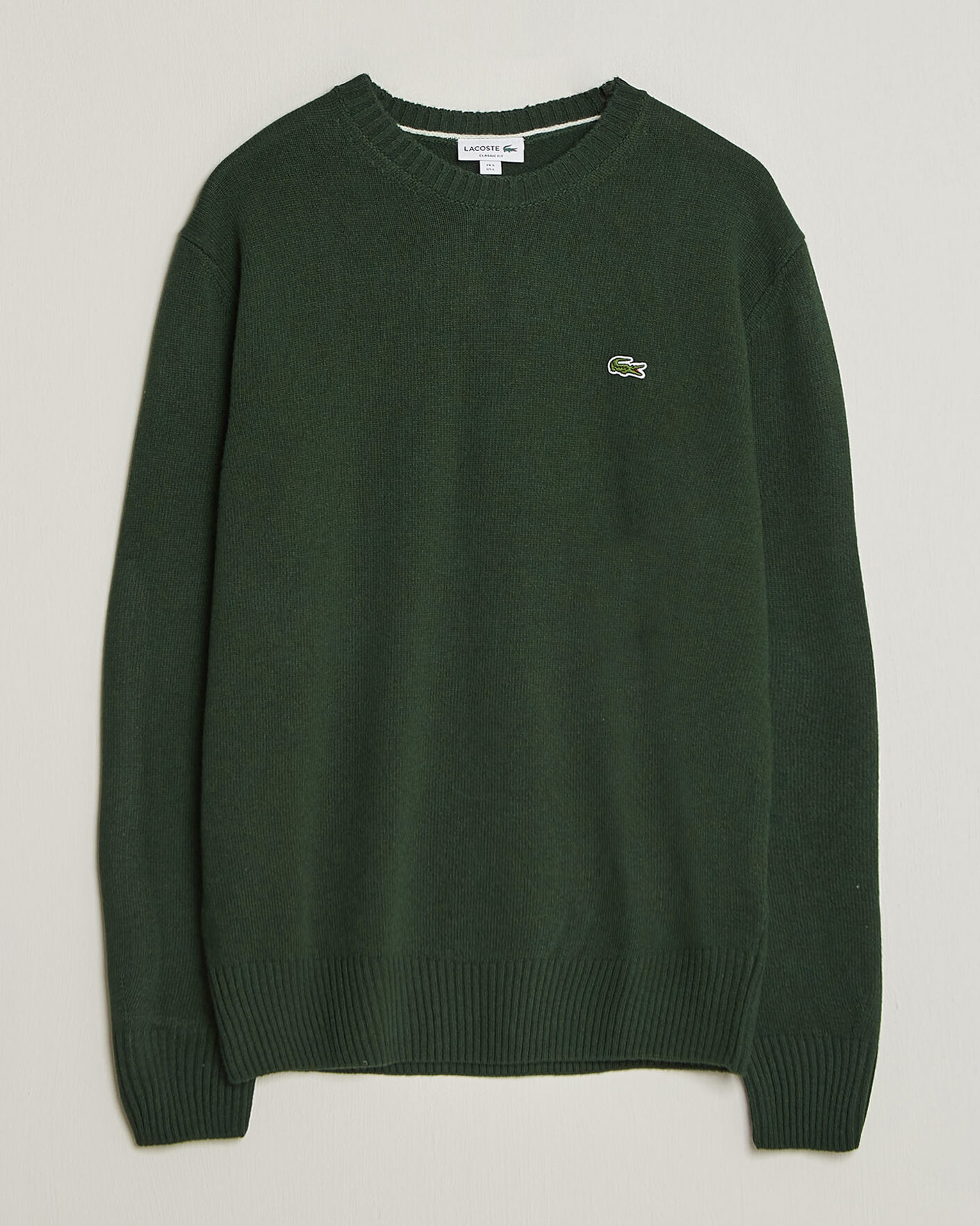 Hombres | Jerséis y prendas de punto | Lacoste | Carded Wool Crew Neck Sinople
