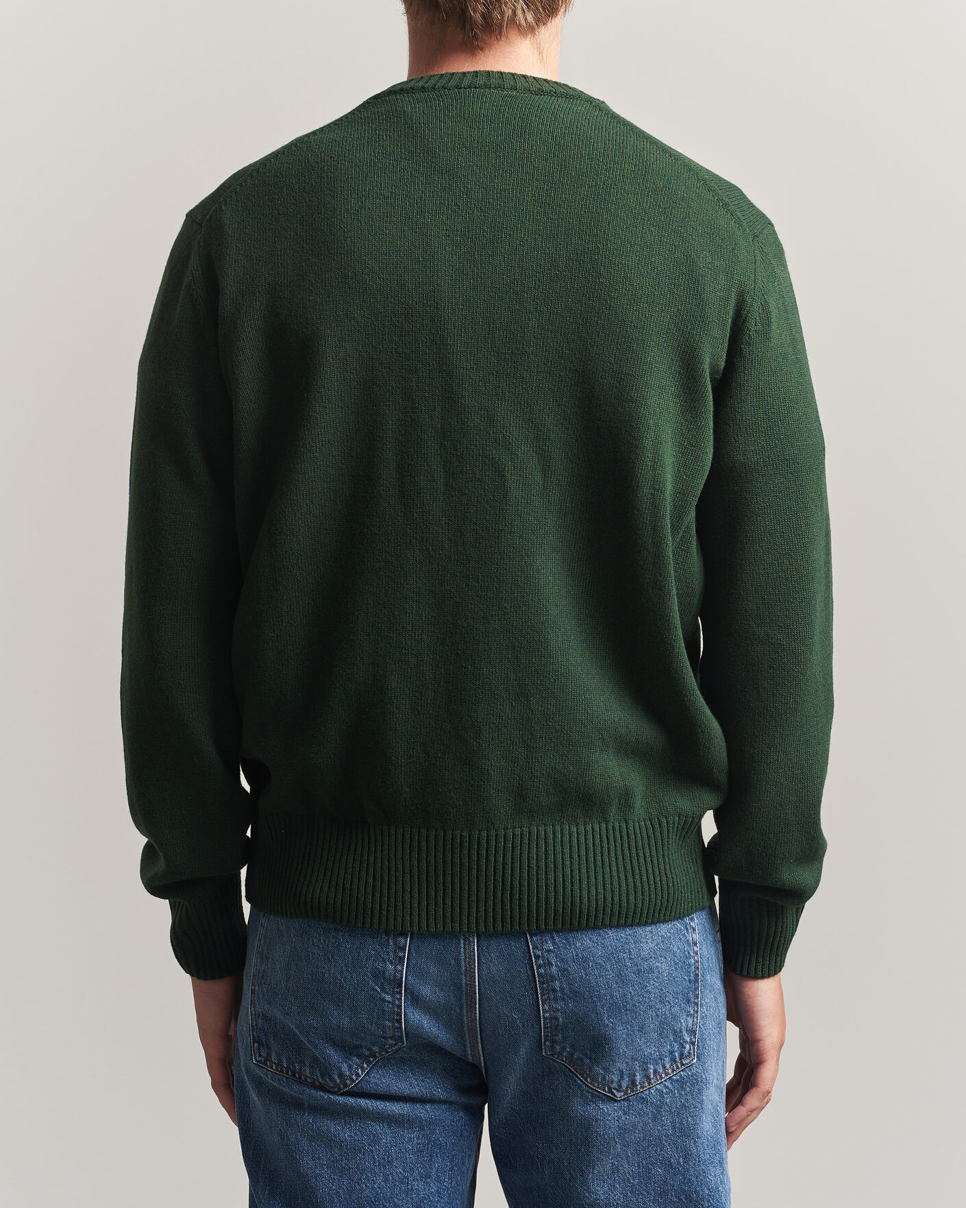 Hombres | Jerséis y prendas de punto | Lacoste | Carded Wool Crew Neck Sinople