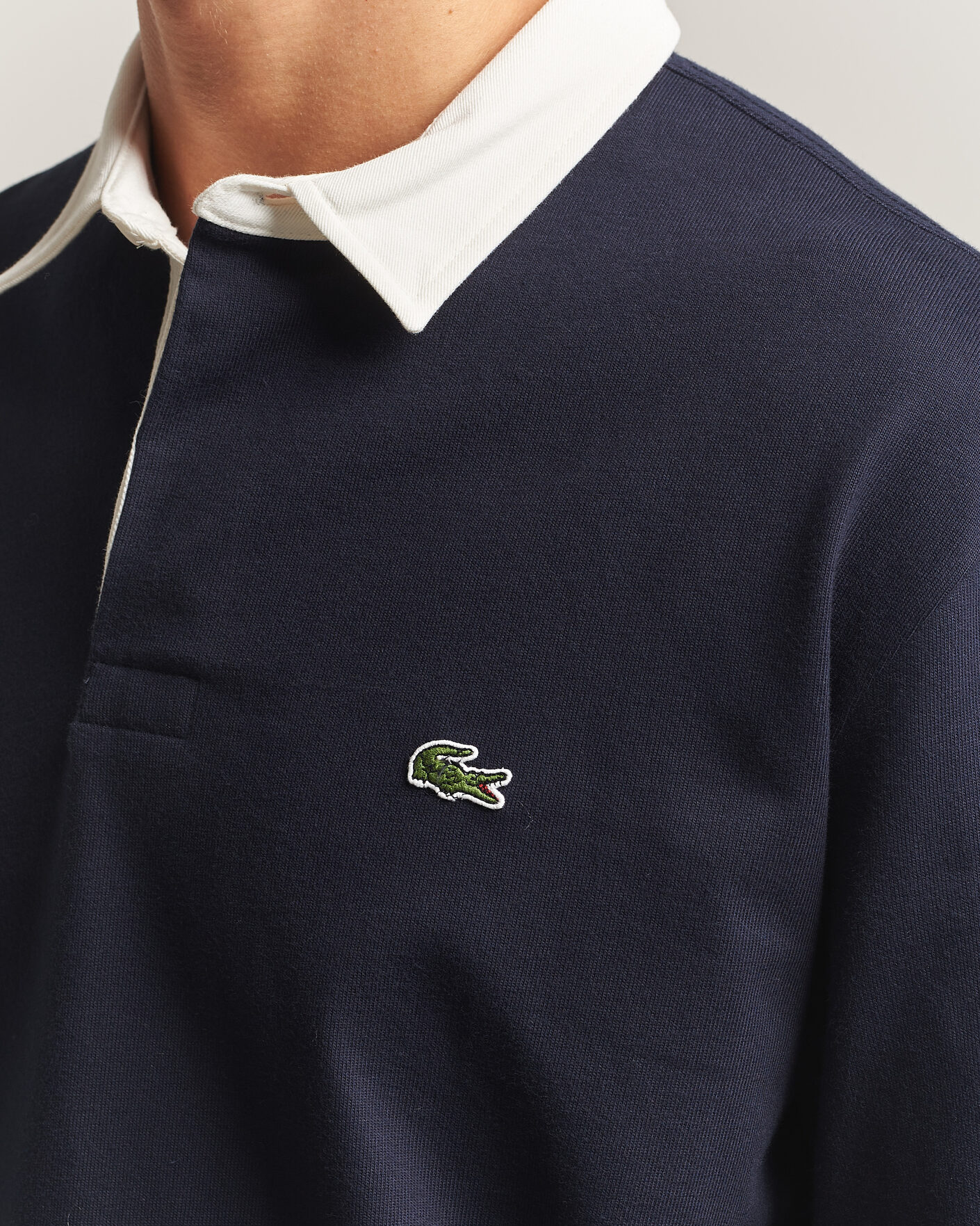 Hombres | Jerséis y prendas de punto | Lacoste | Heavy Cotton Rugger Dark Navy