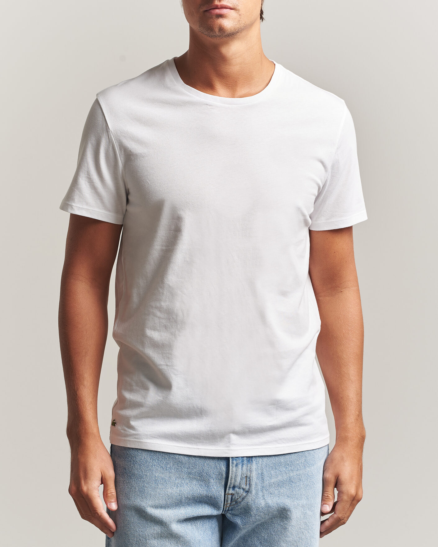 Hombres | Camisetas | Lacoste | 3-Pack Crew Neck T-Shirt White