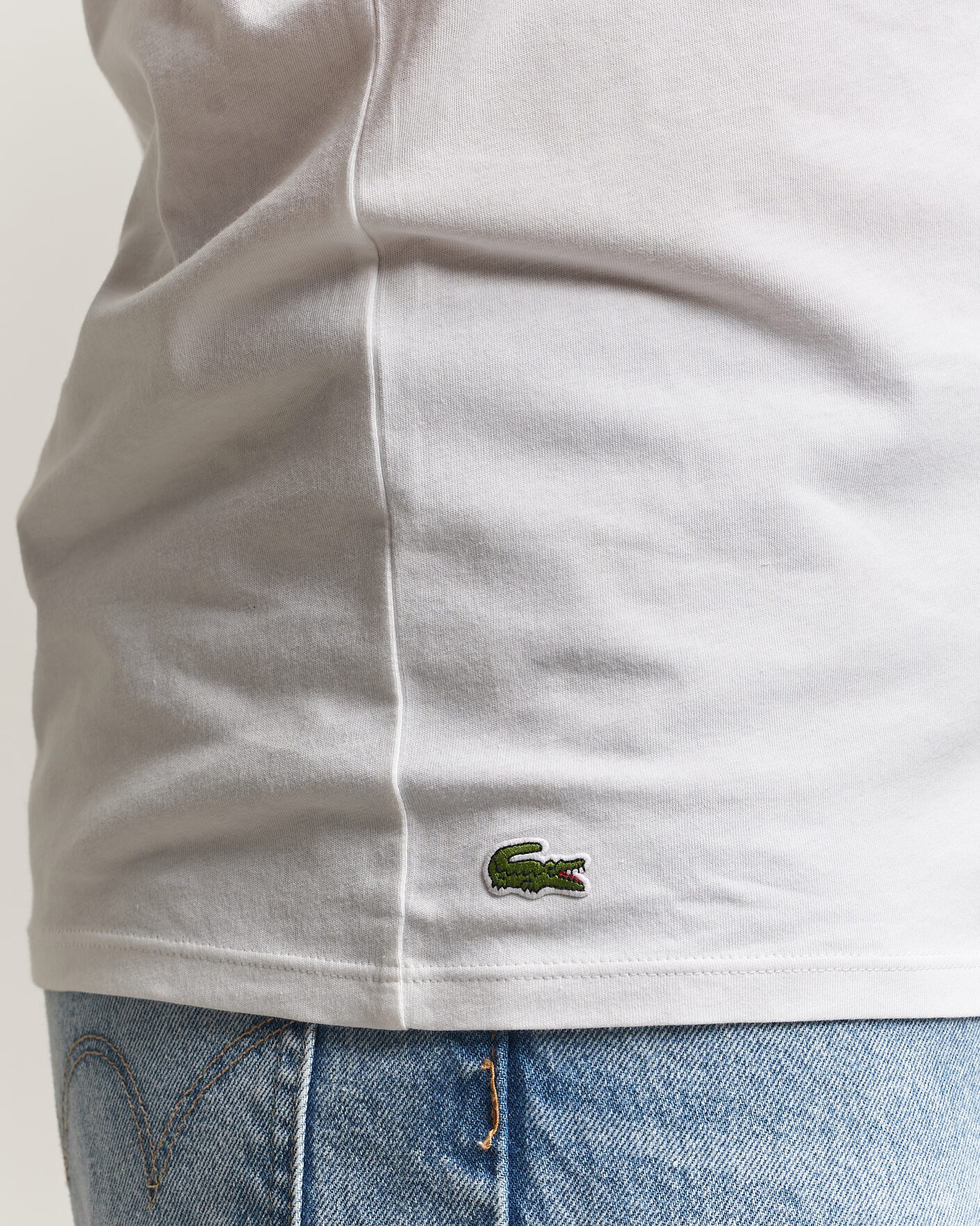 Hombres | Camisetas | Lacoste | 3-Pack Crew Neck T-Shirt White