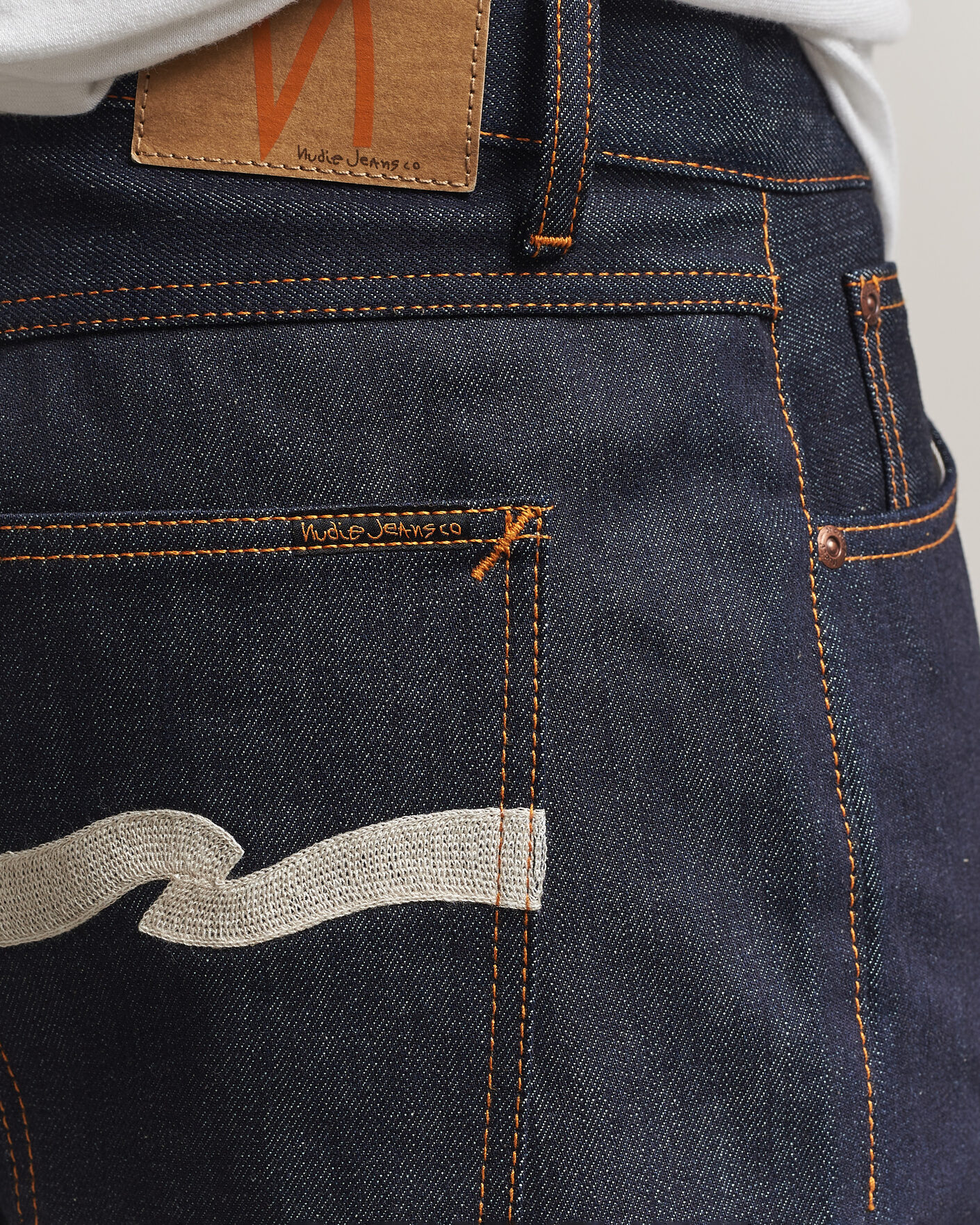Hombres | Vaqueros | Nudie Jeans | Tuff Tony Jeans Dry Ecru Waves