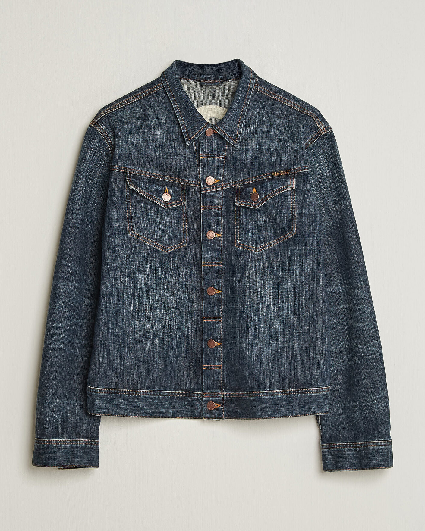 Hombres | Abrigos y chaquetas | Nudie Jeans | Conny Denim Jacket Big Wave Blue