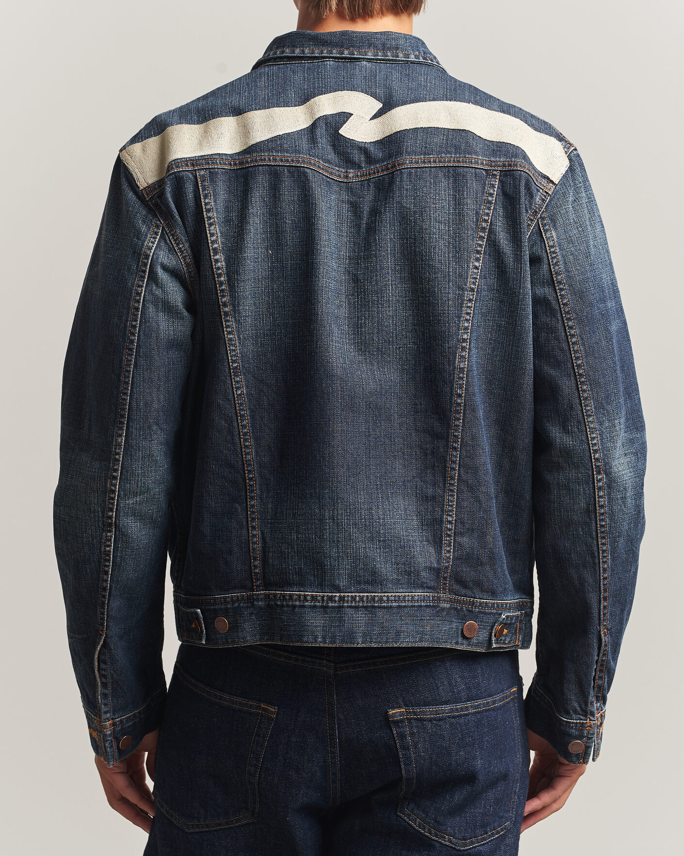 Hombres | Abrigos y chaquetas | Nudie Jeans | Conny Denim Jacket Big Wave Blue