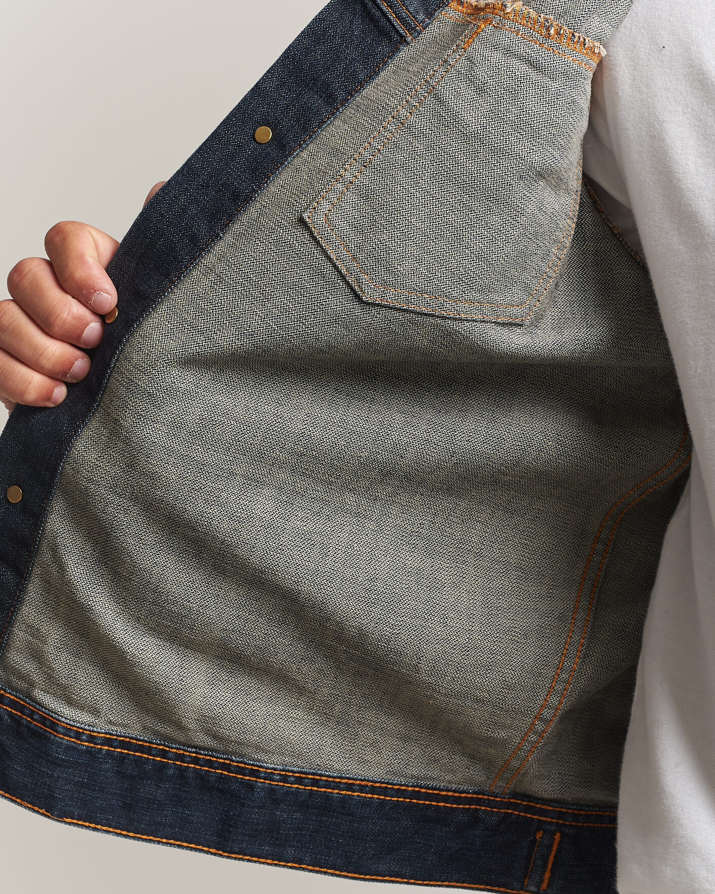Hombres | Abrigos y chaquetas | Nudie Jeans | Conny Denim Jacket Big Wave Blue