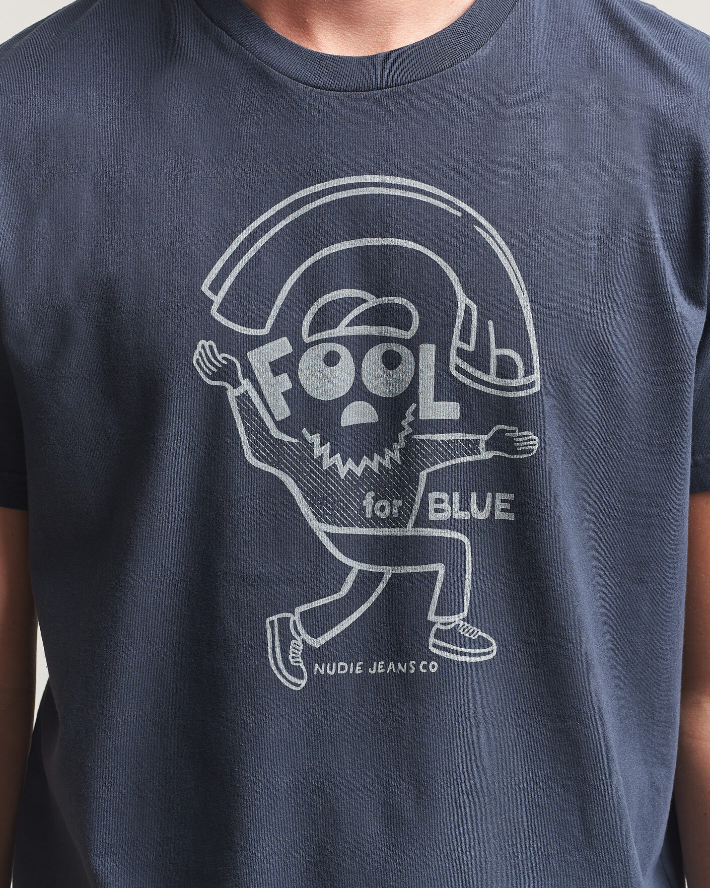 Hombres | Camisetas | Nudie Jeans | Roy Jeanjuggler T-Shirt Dark Blue