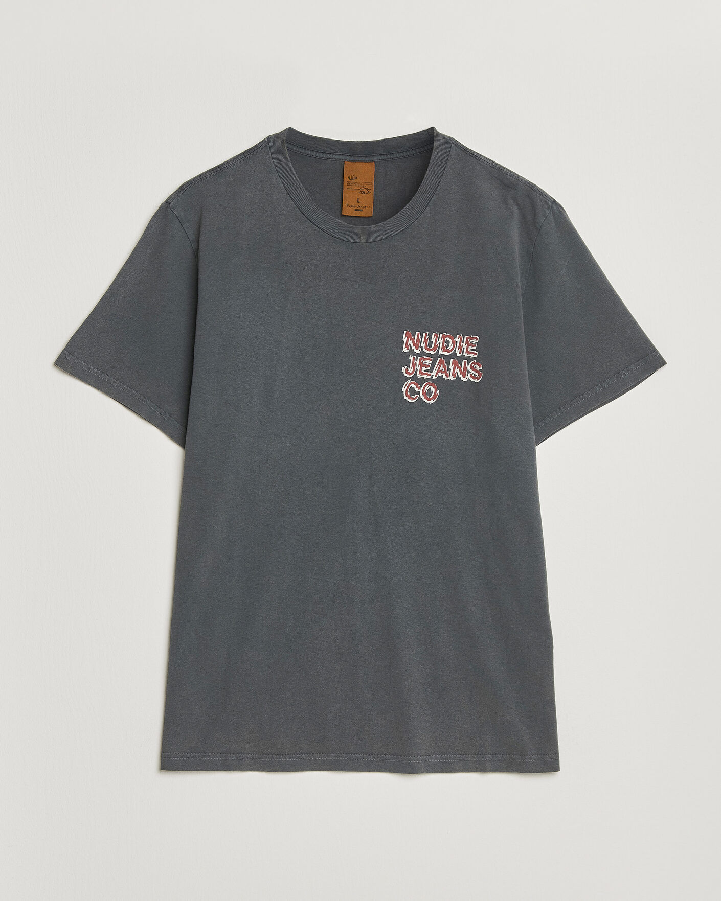 Hombres | Camisetas | Nudie Jeans | Roy Life Tracks T-Shirt Antracite