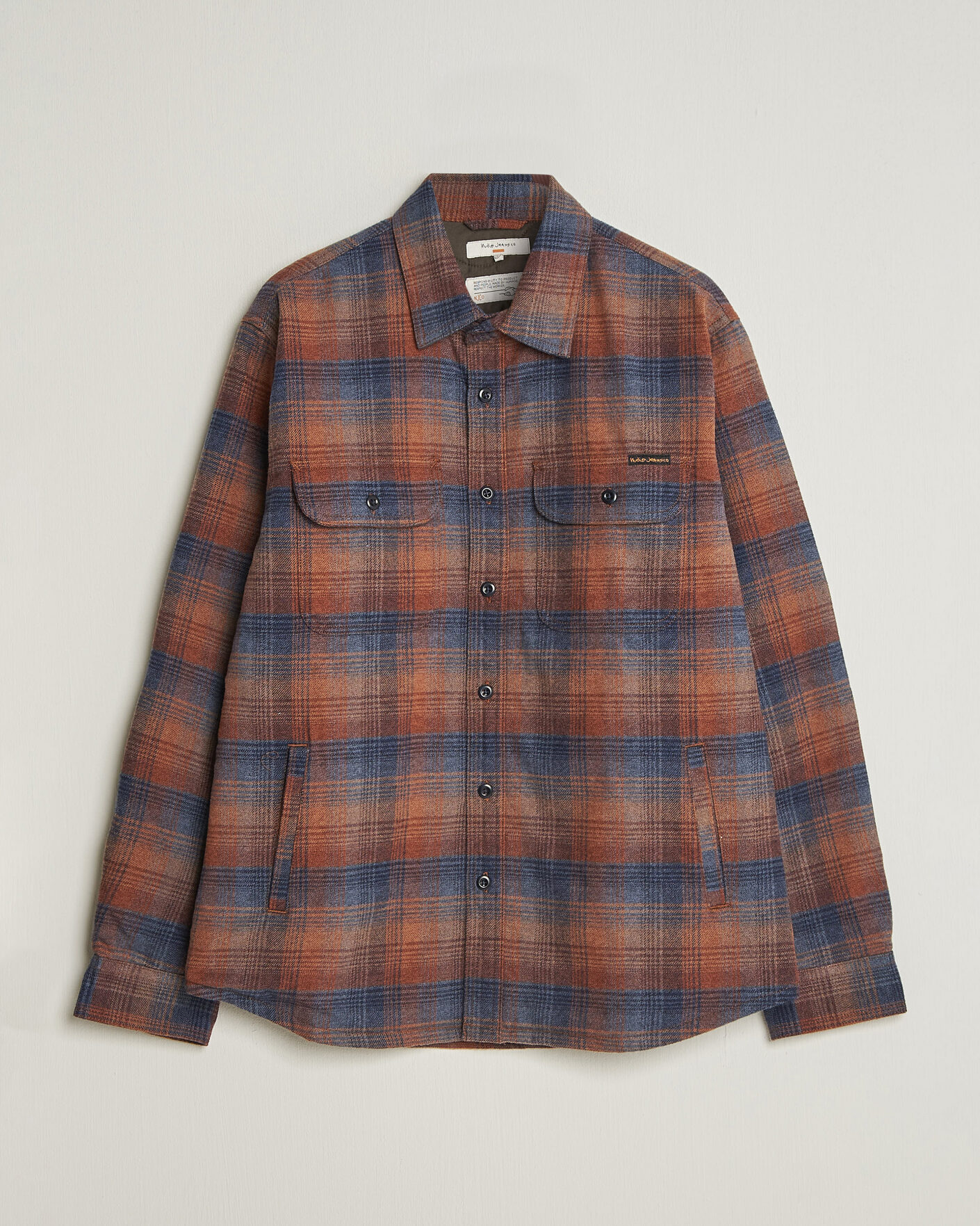 Hombres | Camisas | Nudie Jeans | Glenn Padded Checked Overshirt Multi