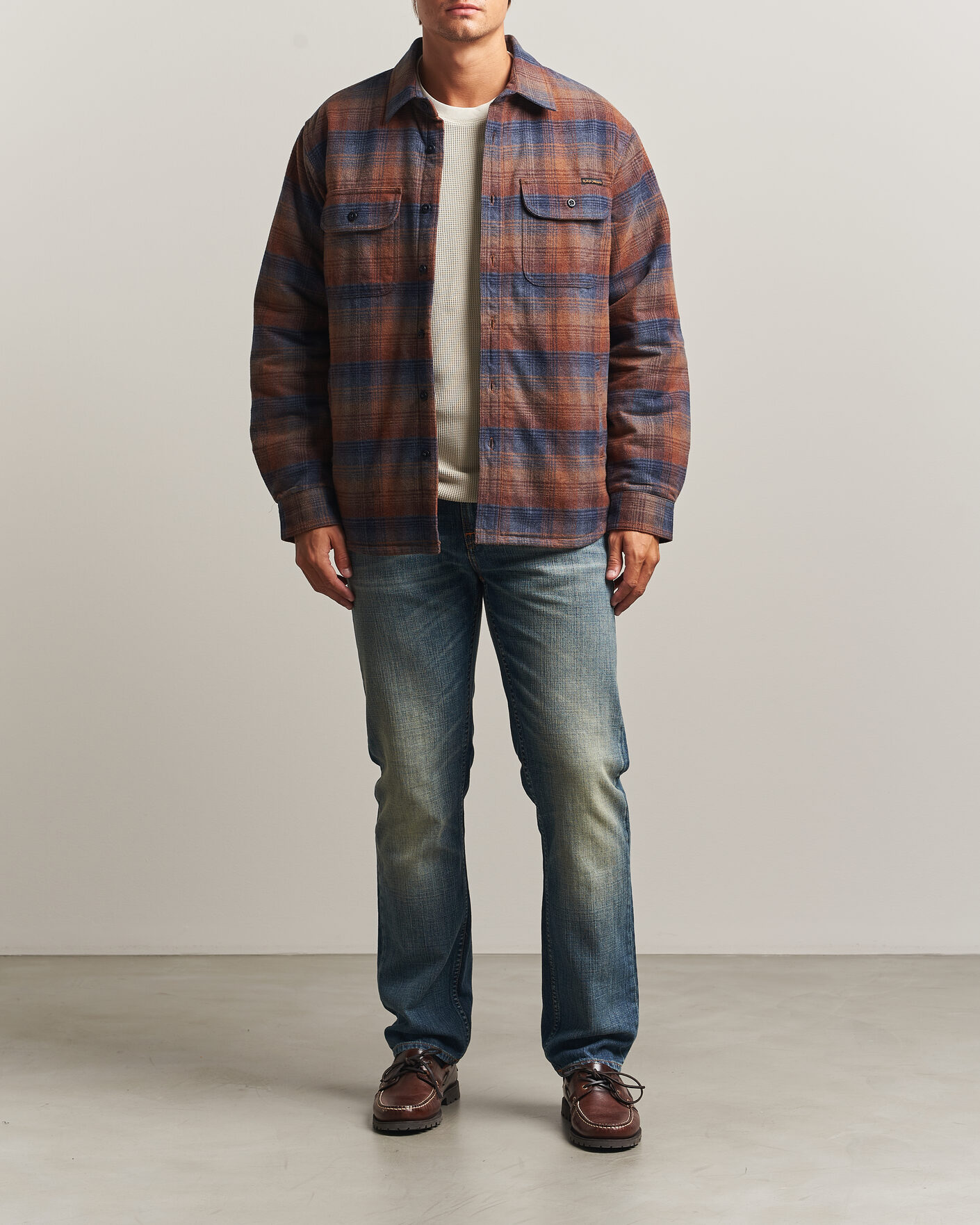 Hombres | Camisas | Nudie Jeans | Glenn Padded Checked Overshirt Multi