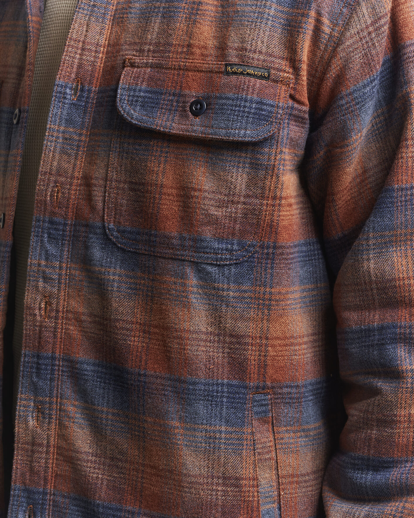 Hombres | Camisas | Nudie Jeans | Glenn Padded Checked Overshirt Multi