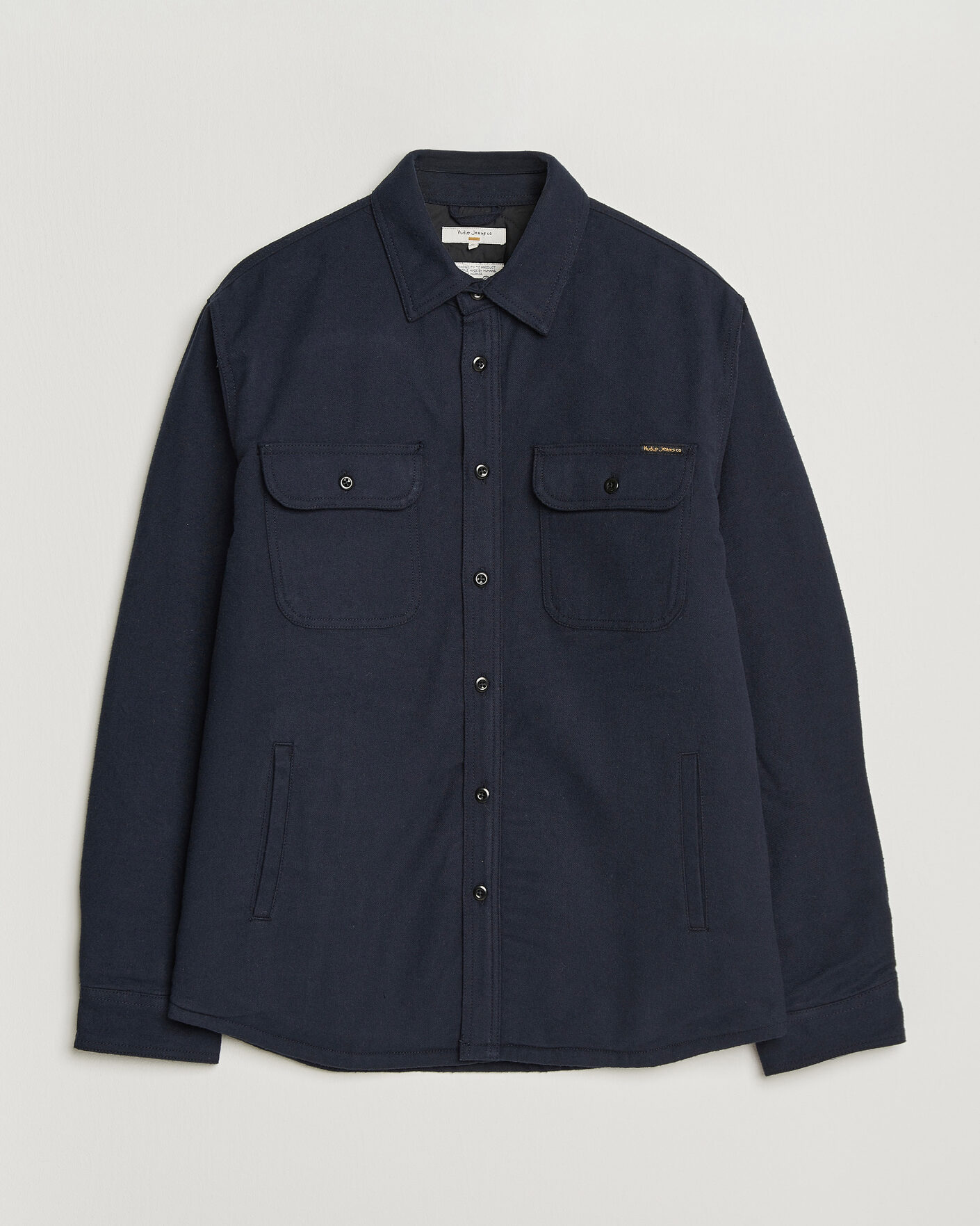 Hombres | Camisas | Nudie Jeans | Glenn Padded Overshirt Blueberry