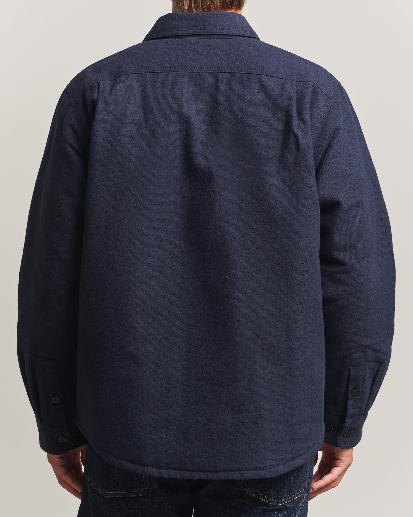 Hombres | Camisas | Nudie Jeans | Glenn Padded Overshirt Blueberry
