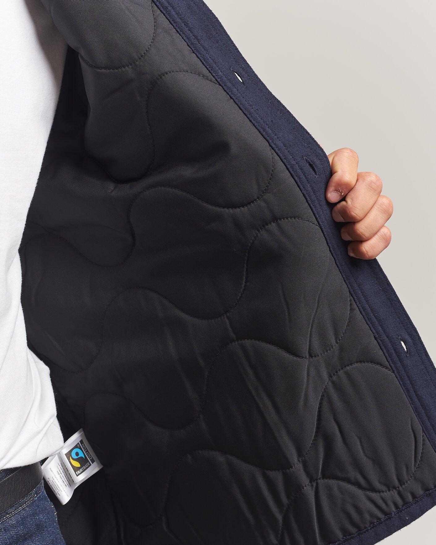 Hombres | Camisas | Nudie Jeans | Glenn Padded Overshirt Blueberry