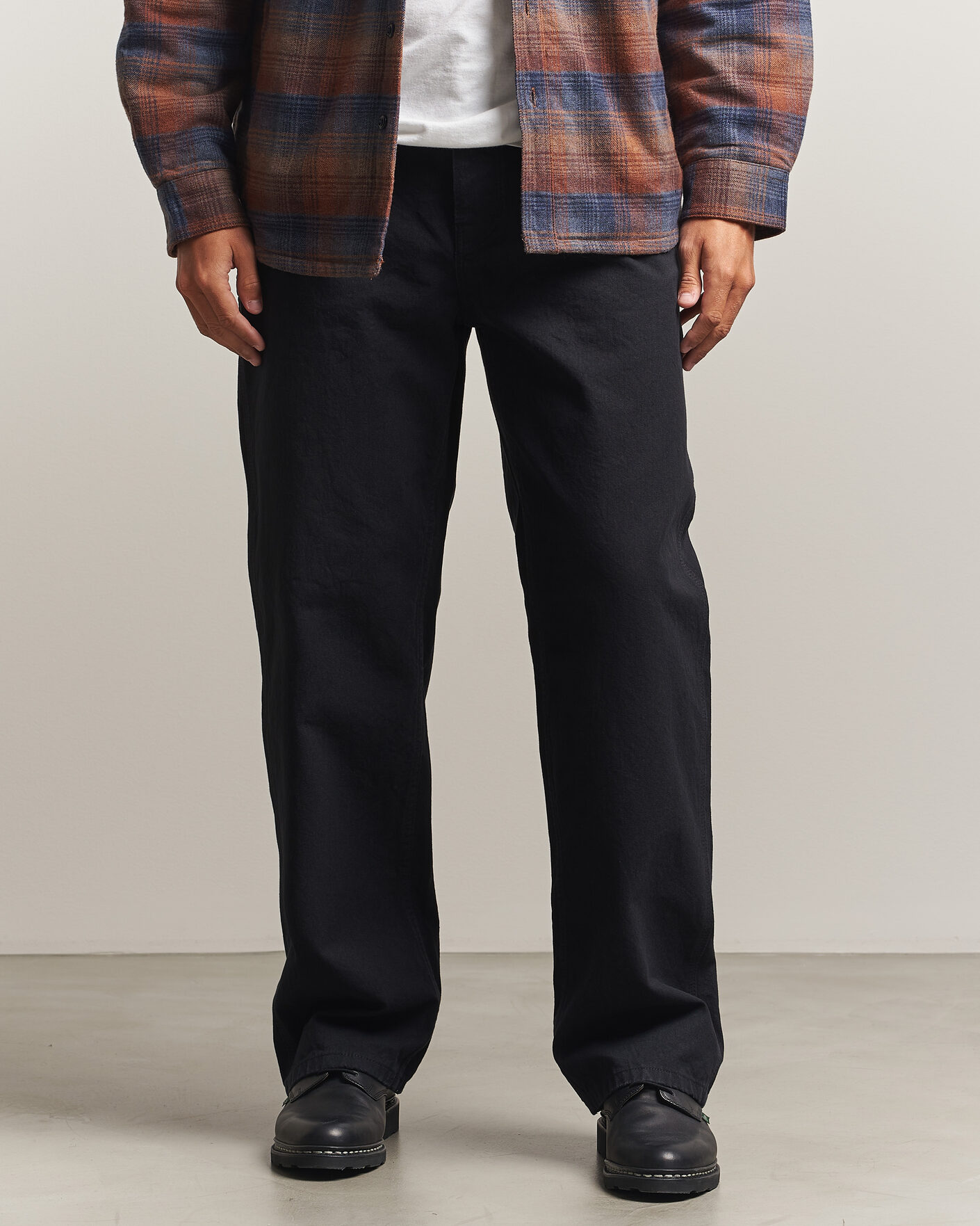 Hombres | Pantalones | Nudie Jeans | Tuff Tony Duck Canvas Pants Black