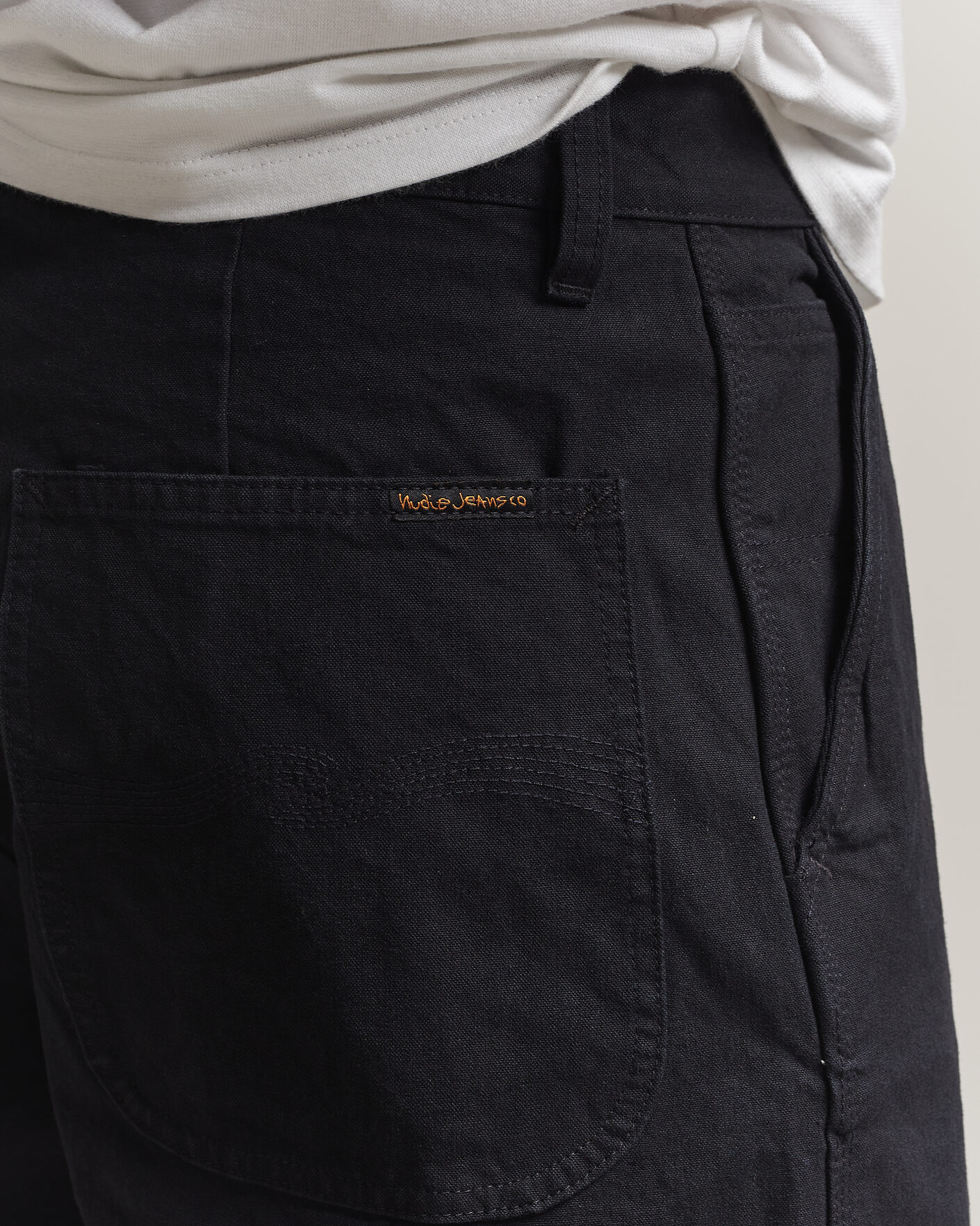 Hombres | Pantalones | Nudie Jeans | Tuff Tony Duck Canvas Pants Black