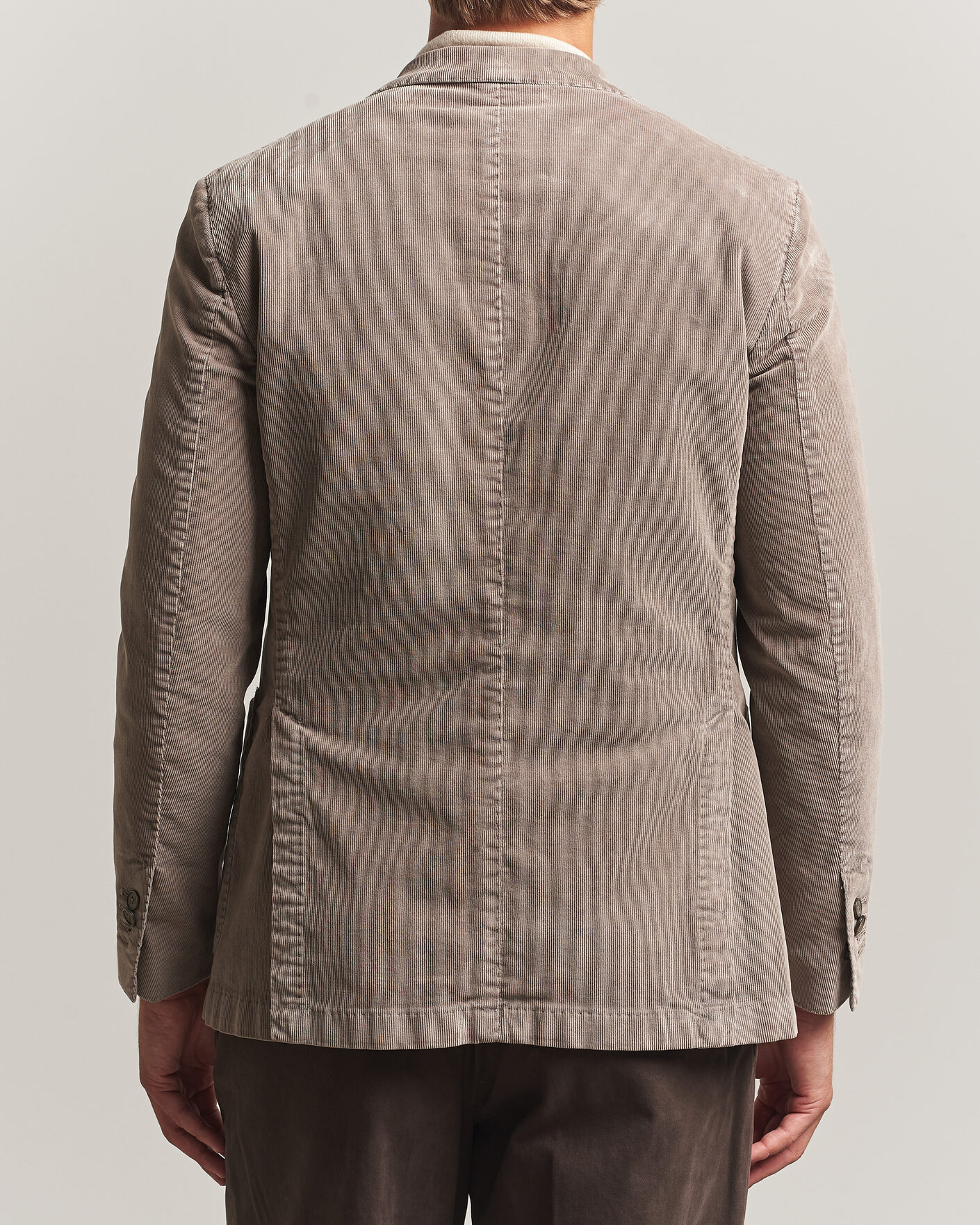 Hombres | Blazers | Santaniello | Corduroy Patch Pocket Blazer Taupe