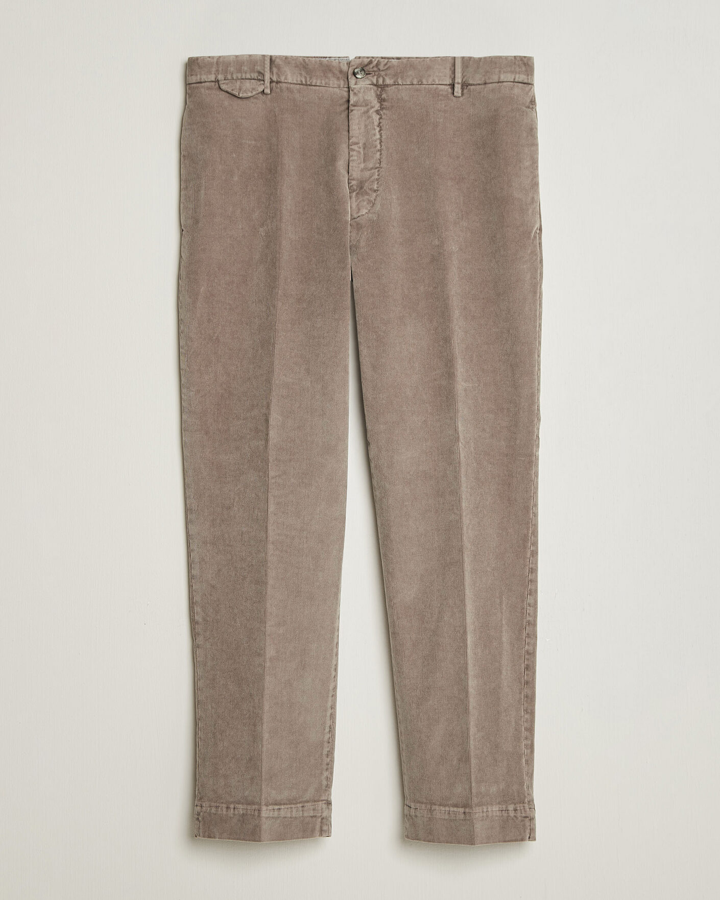 Hombres | Pantalones | Santaniello | Corduroy Trousers Taupe